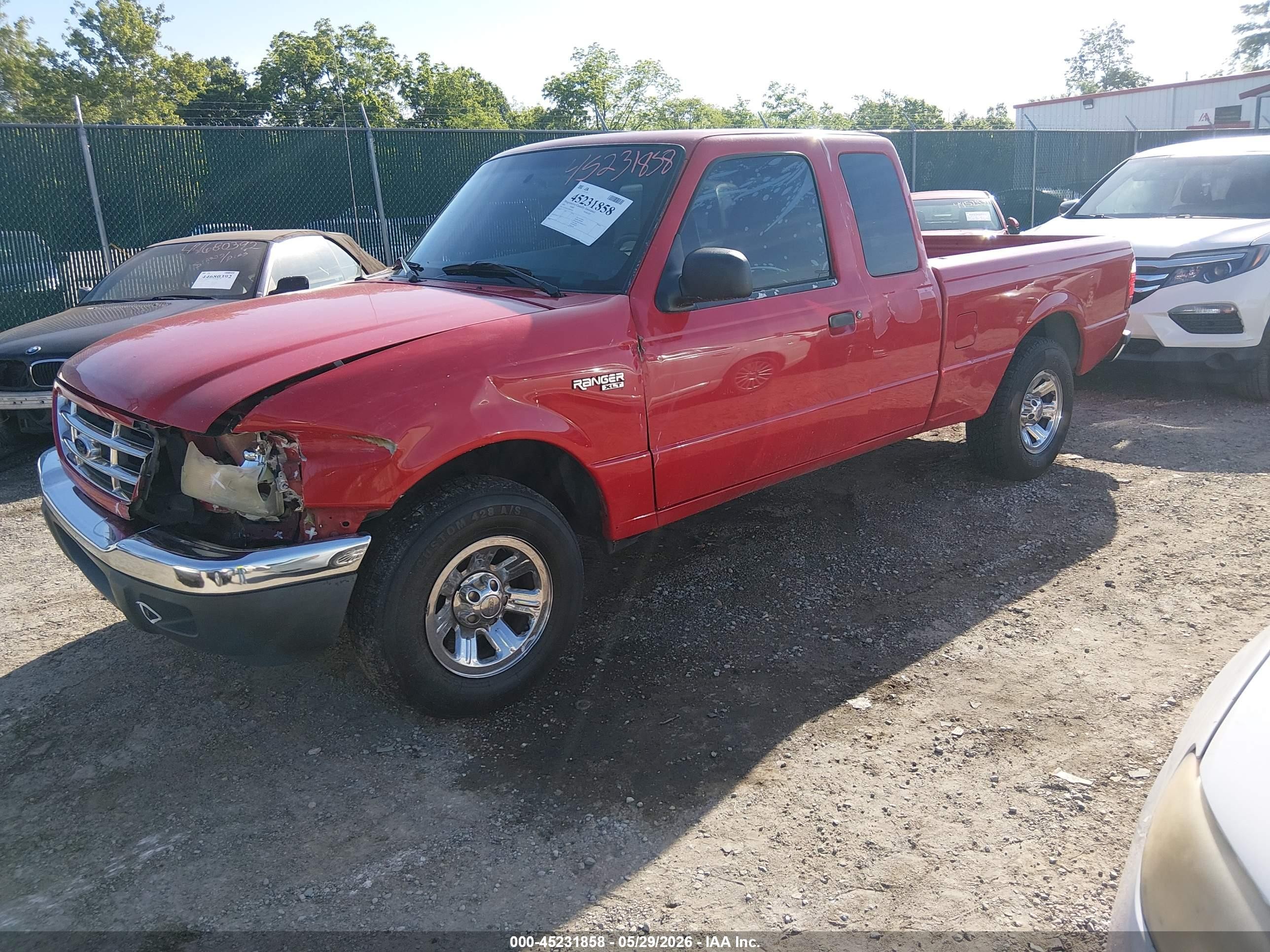 2002 Ford Ranger Edge/tremor/xlt Red vin: 1FTYR44V32PB76346