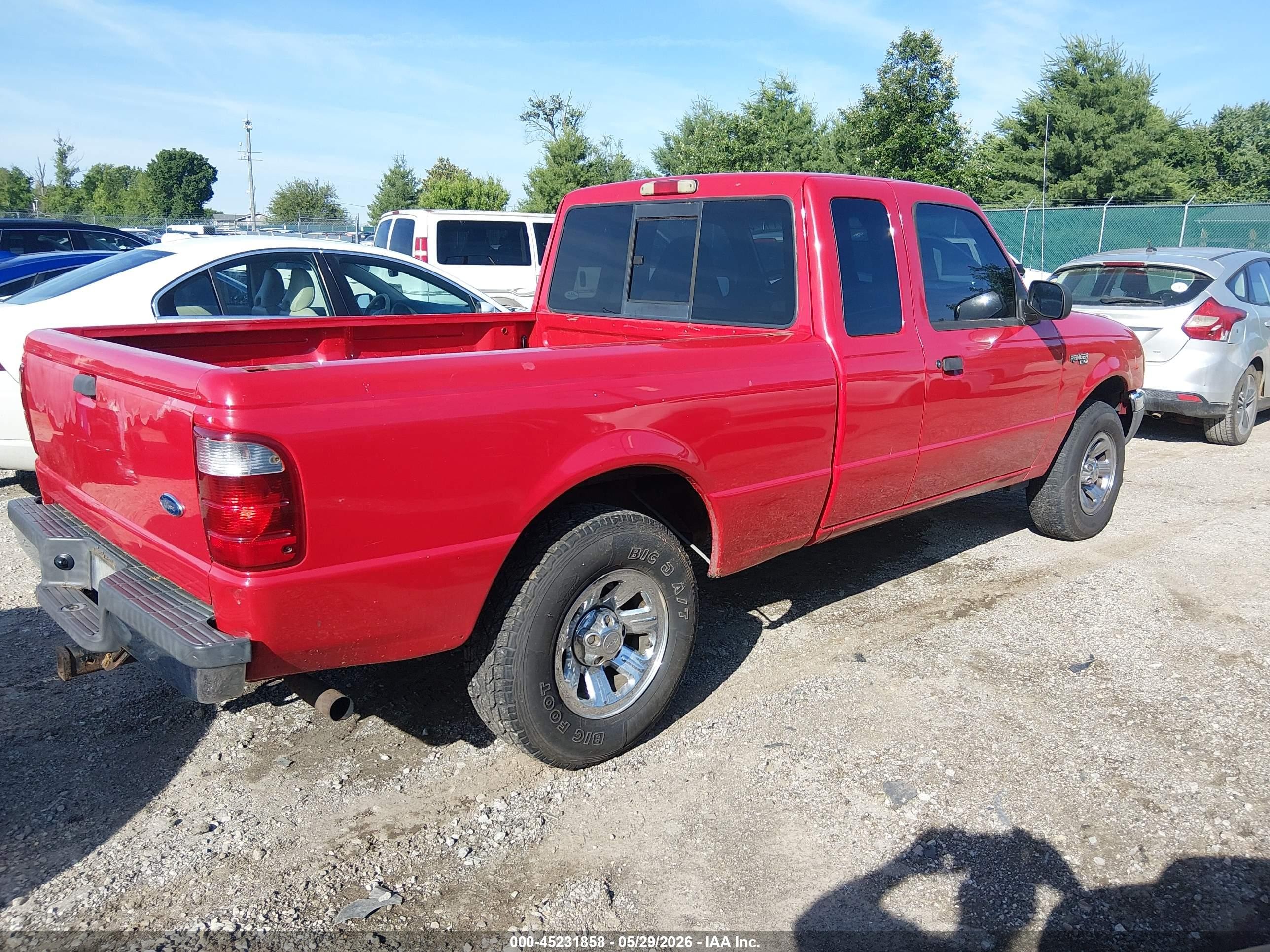 2002 Ford Ranger Edge/tremor/xlt Red vin: 1FTYR44V32PB76346