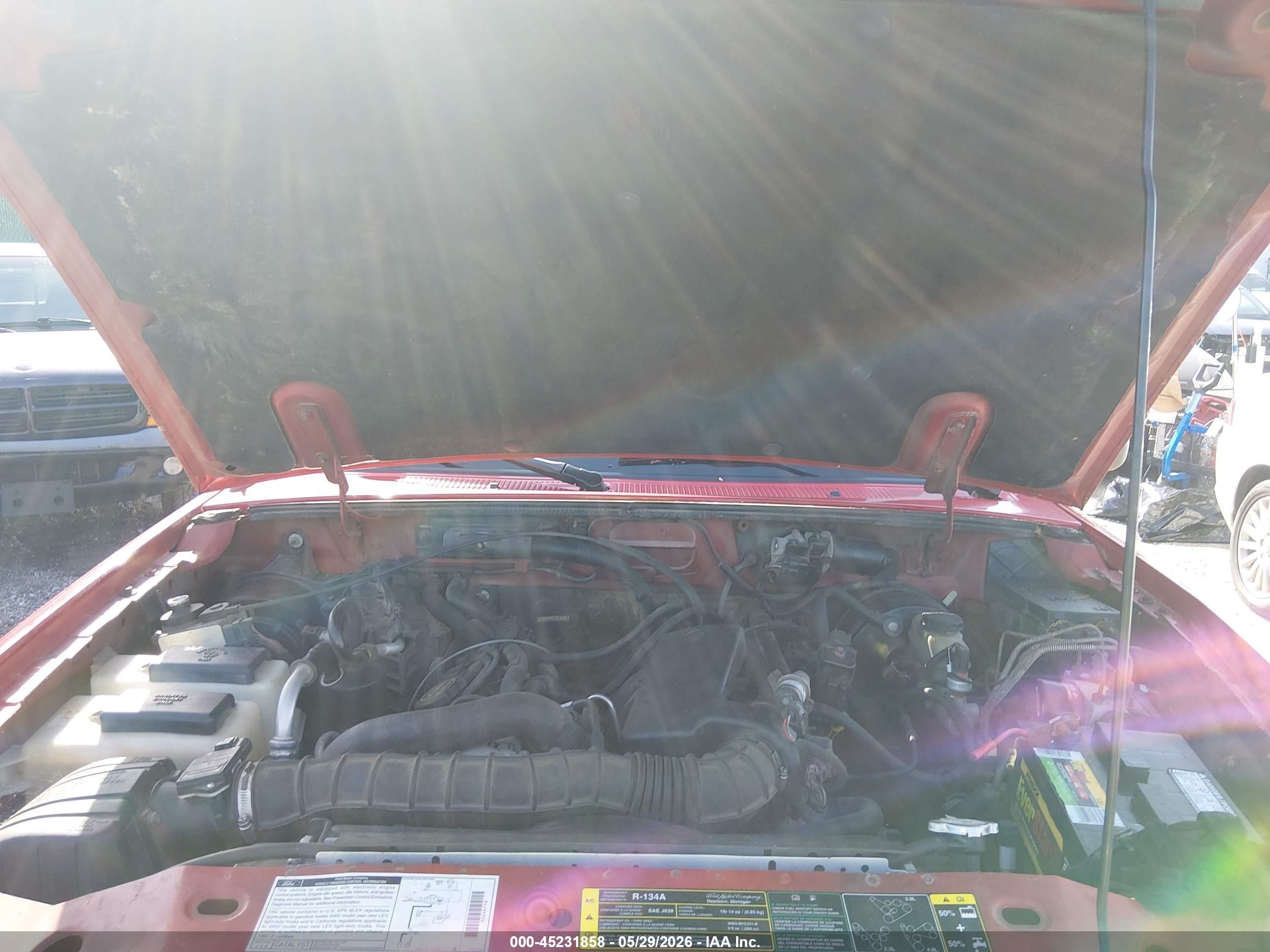2002 Ford Ranger Edge/tremor/xlt Red vin: 1FTYR44V32PB76346