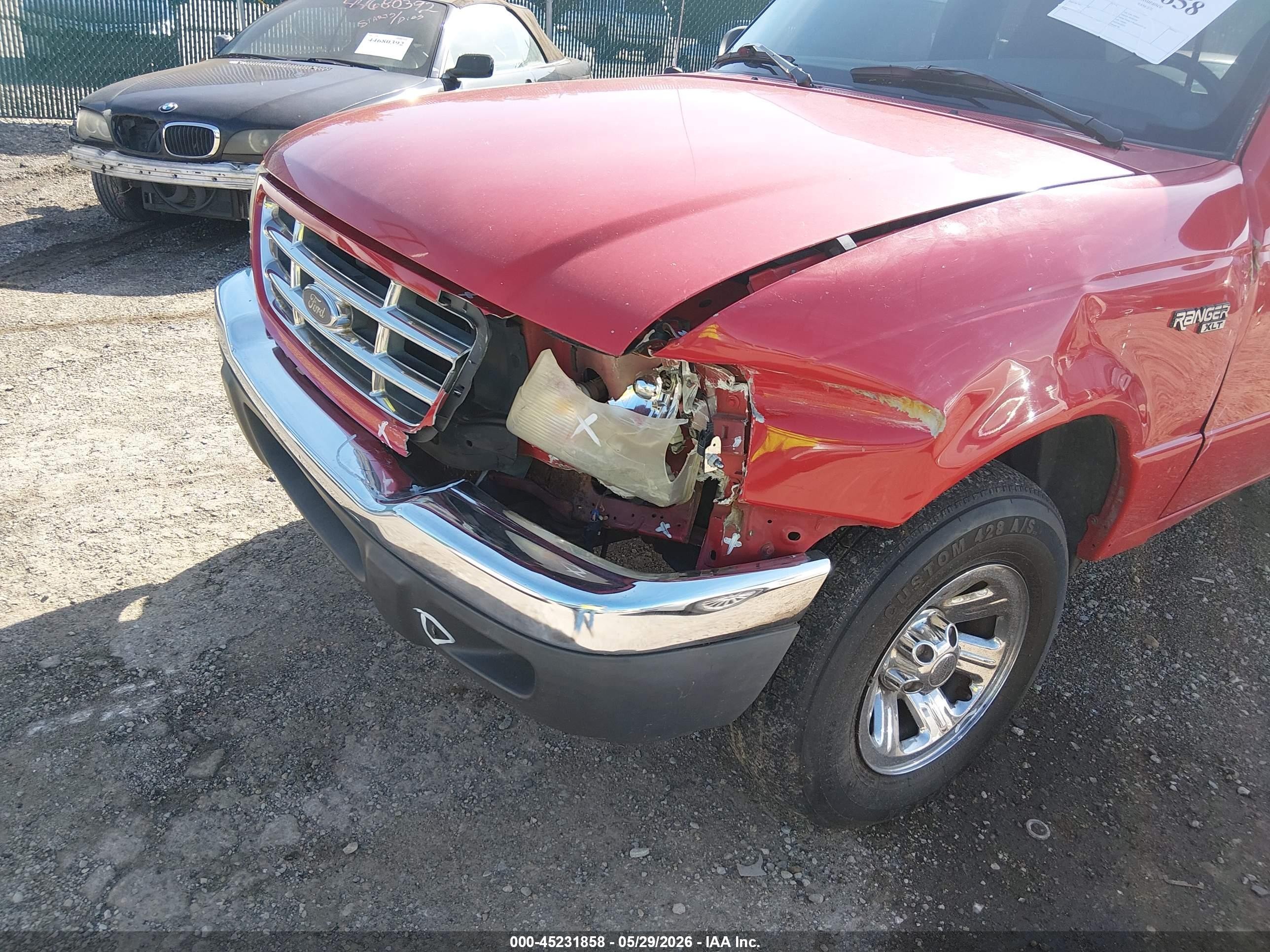 2002 Ford Ranger Edge/tremor/xlt Red vin: 1FTYR44V32PB76346