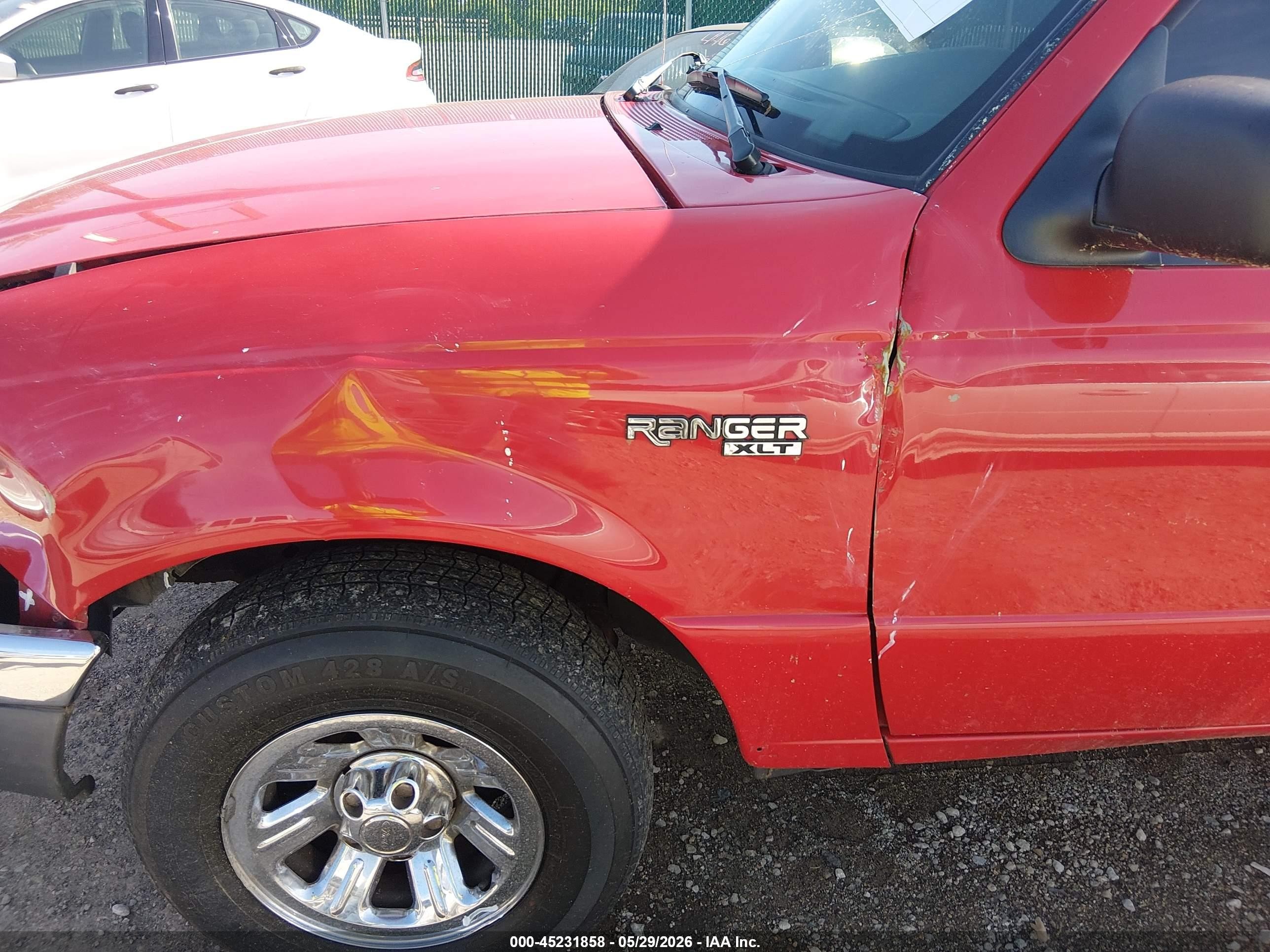 2002 Ford Ranger Edge/tremor/xlt Red vin: 1FTYR44V32PB76346