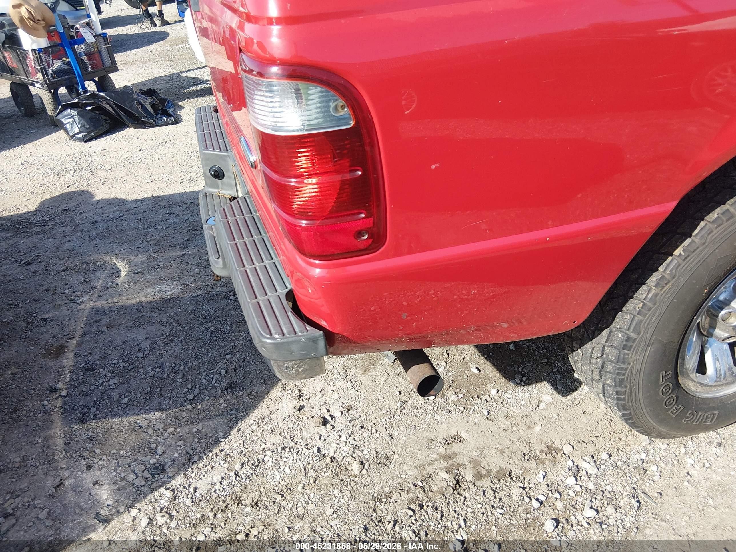 2002 Ford Ranger Edge/tremor/xlt Red vin: 1FTYR44V32PB76346