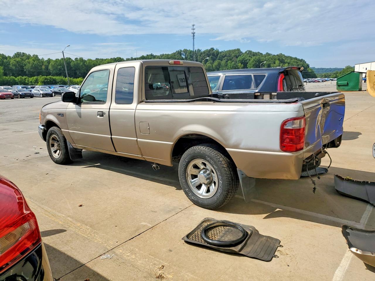 2003 Ford Ranger Super Cab Beige vin: 1FTYR44V43PA20754