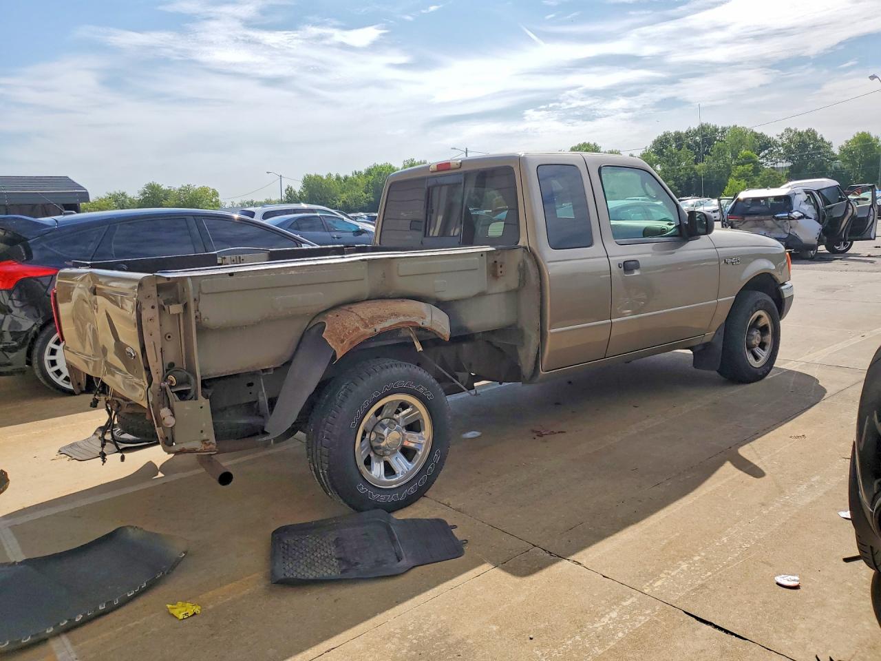2003 Ford Ranger Super Cab Beige vin: 1FTYR44V43PA20754