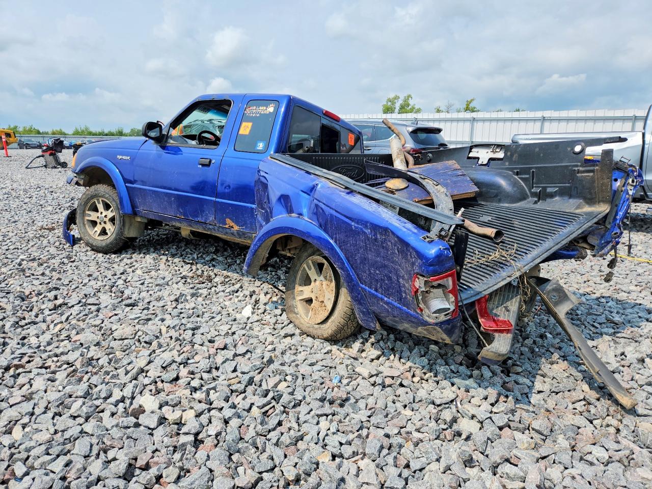 2002 Ford Ranger Super Cab Blue vin: 1FTYR44V52PB19498
