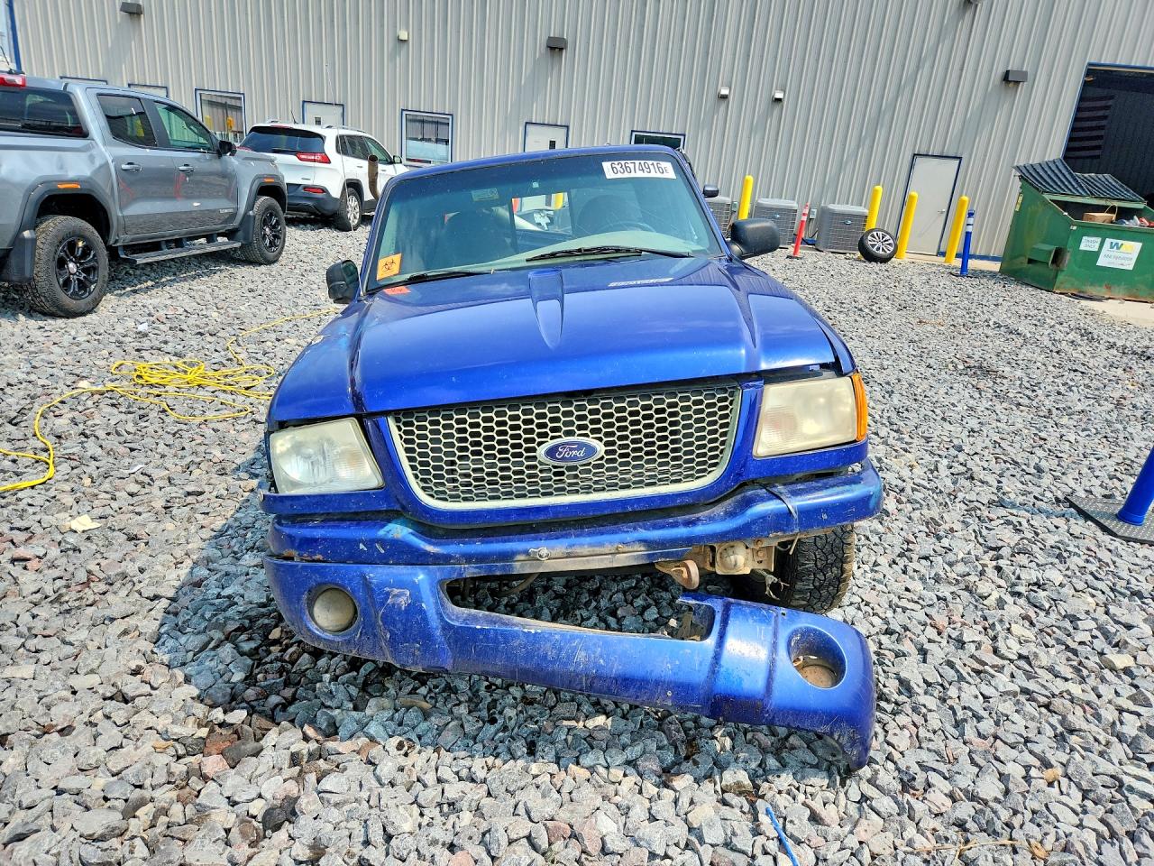 2002 Ford Ranger Super Cab Blue vin: 1FTYR44V52PB19498