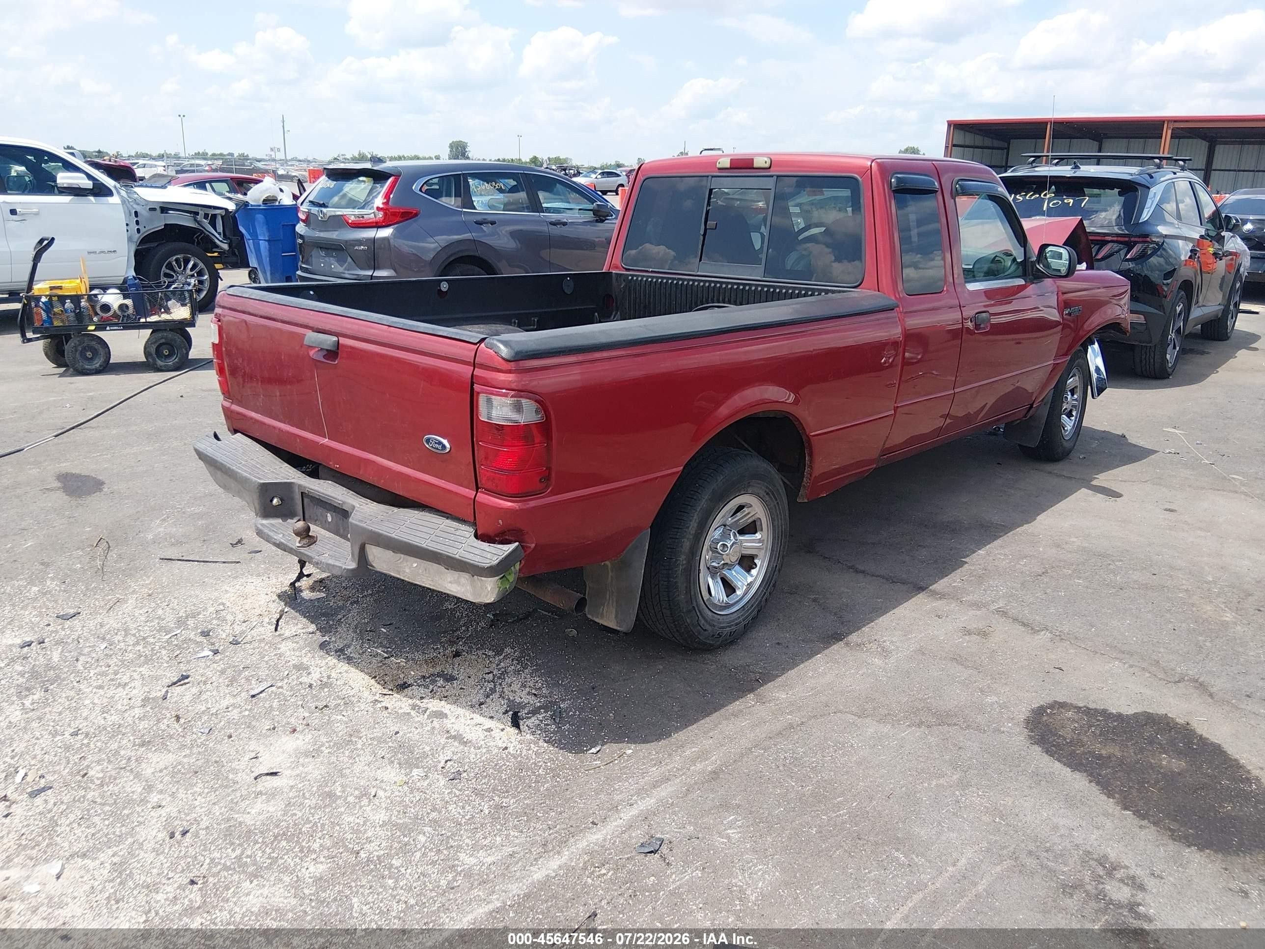 2002 Ford Ranger Edge/tremor/xlt Red vin: 1FTYR44V52PB41601