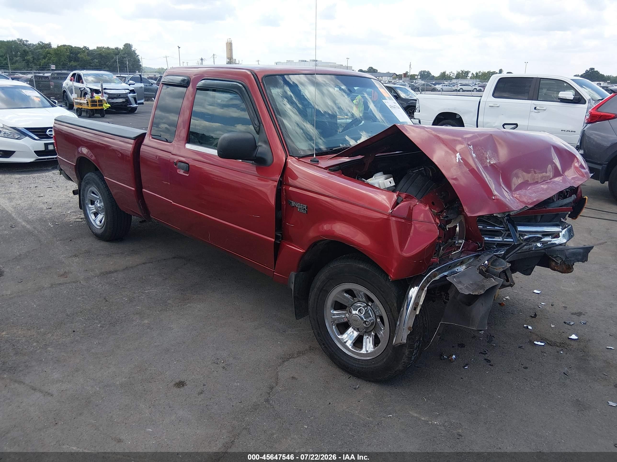 2002 Ford Ranger Edge/tremor/xlt Красный vin: 1FTYR44V52PB41601