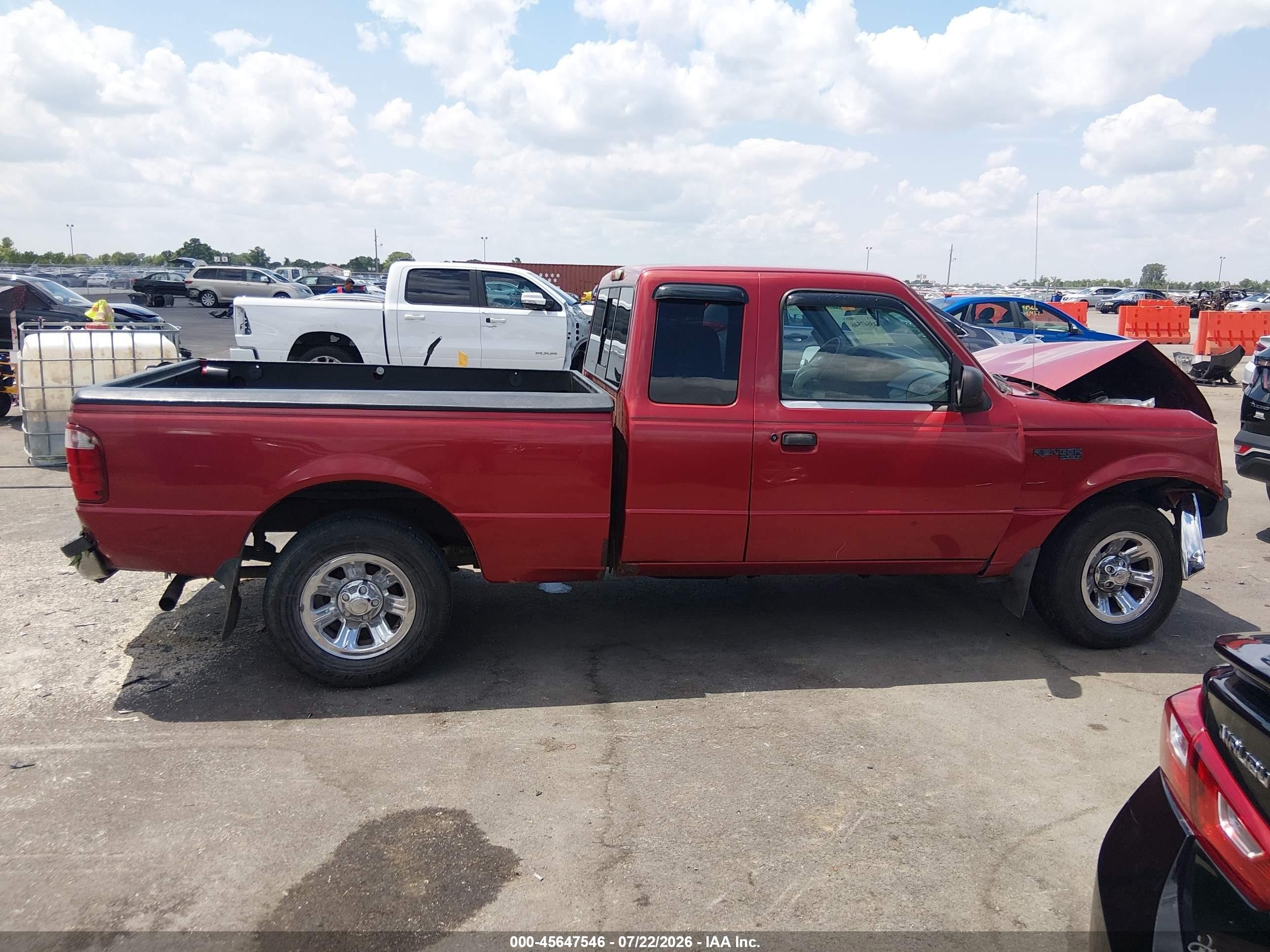 2002 Ford Ranger Edge/tremor/xlt Red vin: 1FTYR44V52PB41601