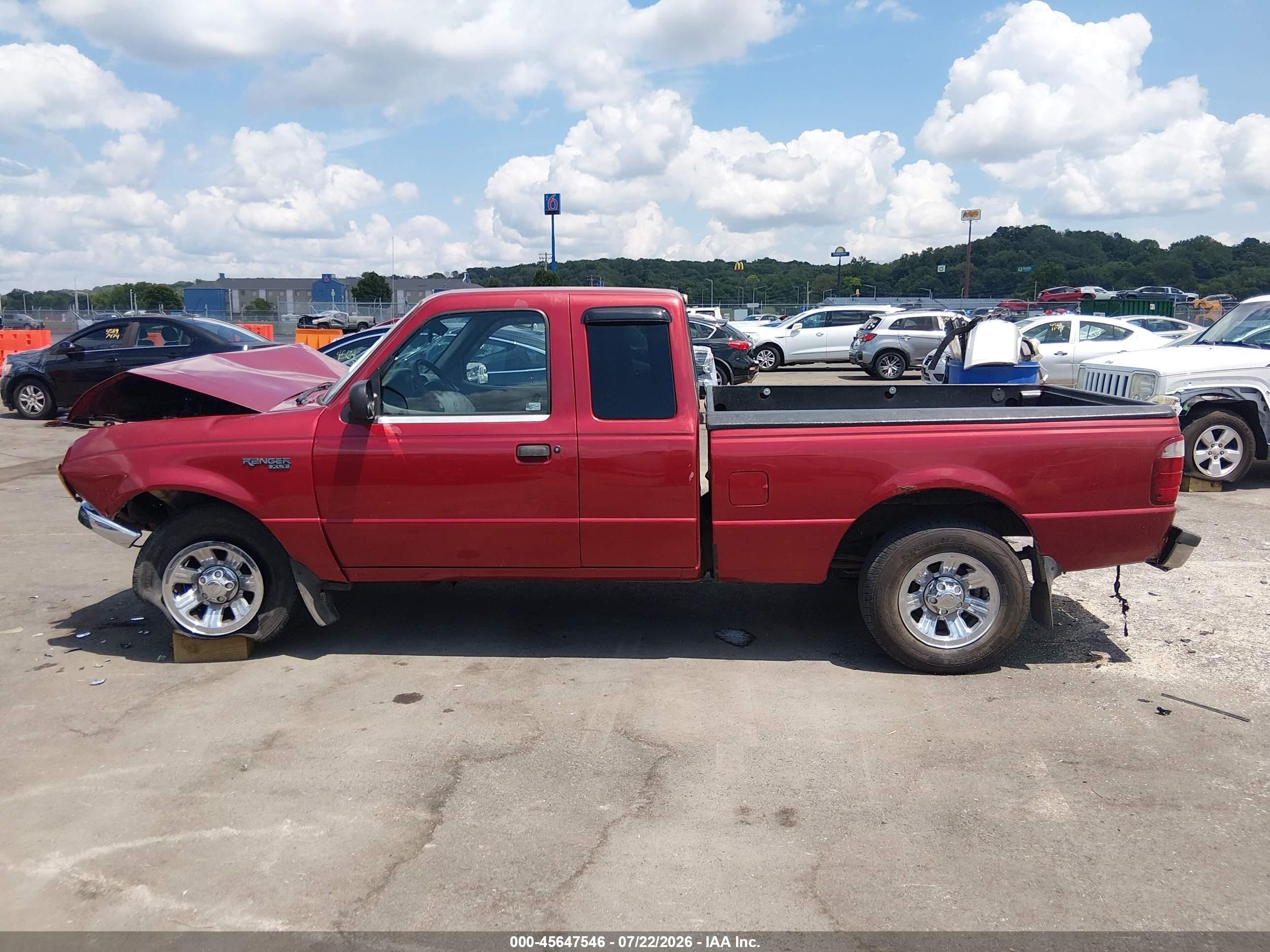2002 Ford Ranger Edge/tremor/xlt Red vin: 1FTYR44V52PB41601
