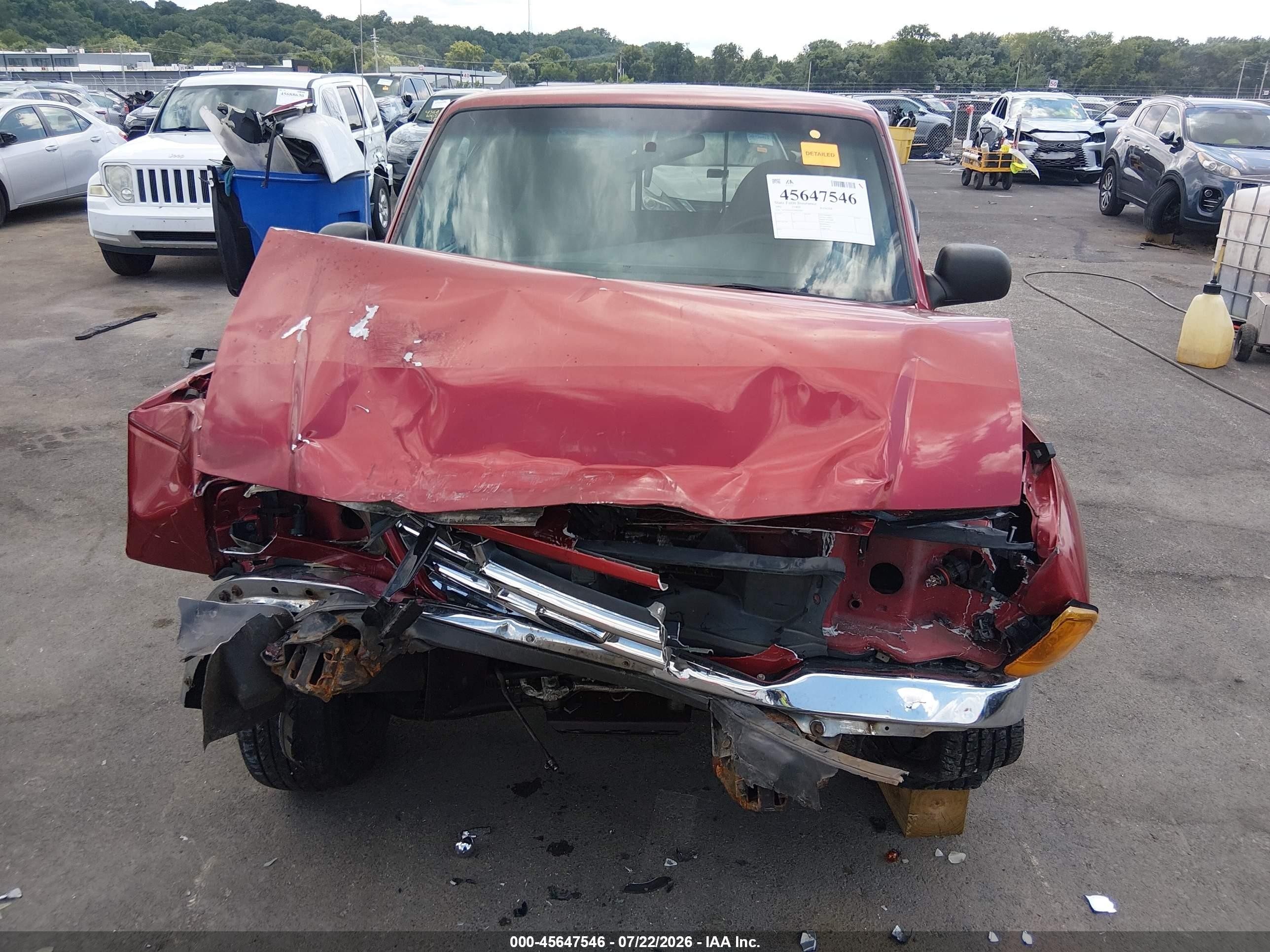2002 Ford Ranger Edge/tremor/xlt Red vin: 1FTYR44V52PB41601