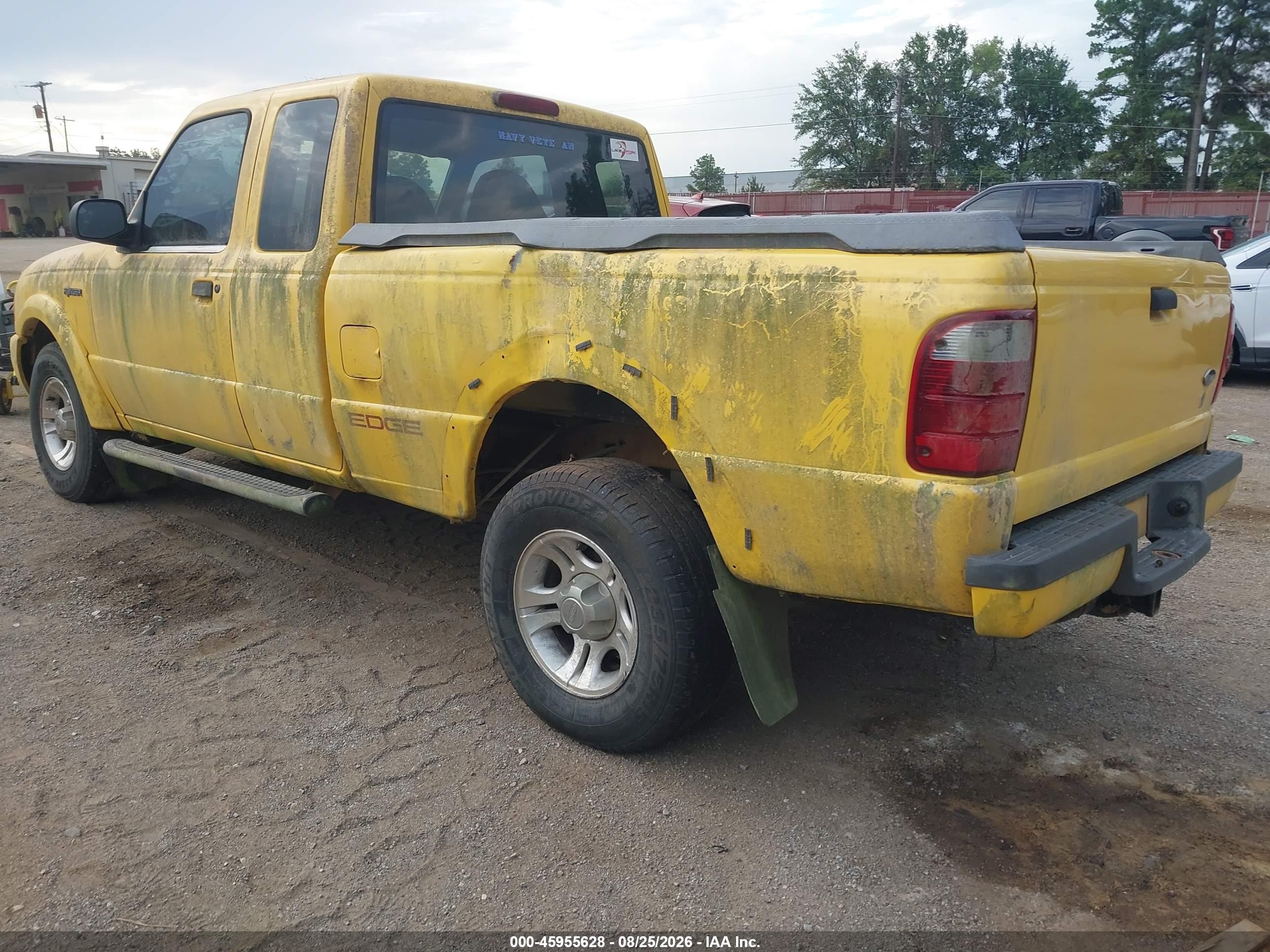 2002 Ford Ranger   Yellow vin: 1FTYR44V52PB61007
