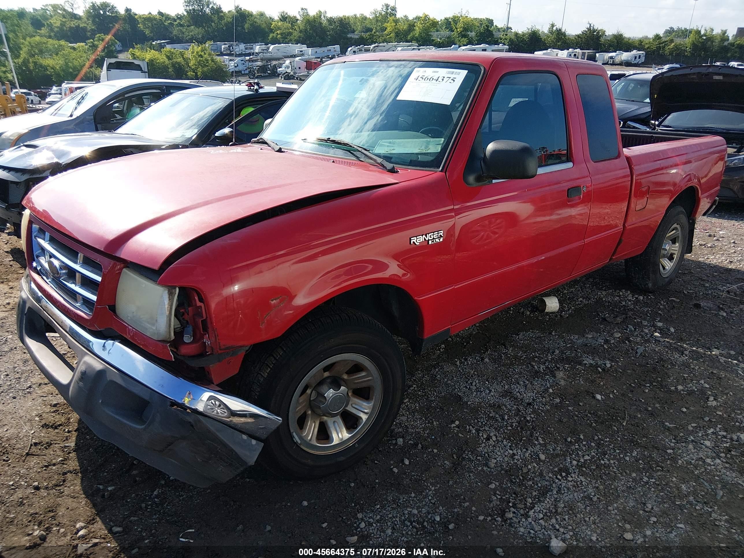 2003 Ford Ranger Red vin: 1FTYR44V53PA84589