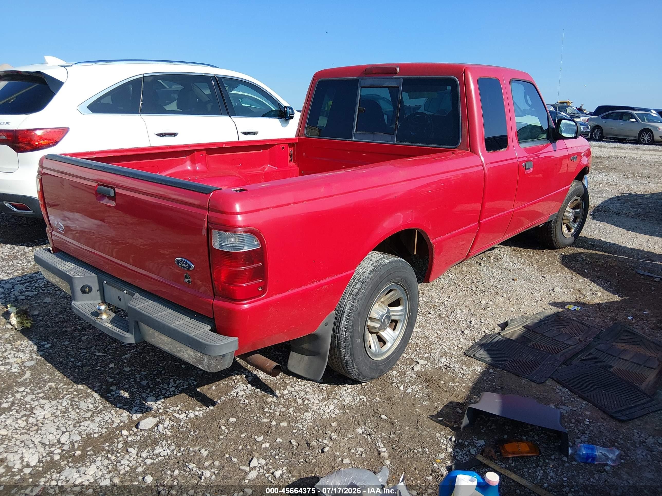 2003 Ford Ranger Red vin: 1FTYR44V53PA84589