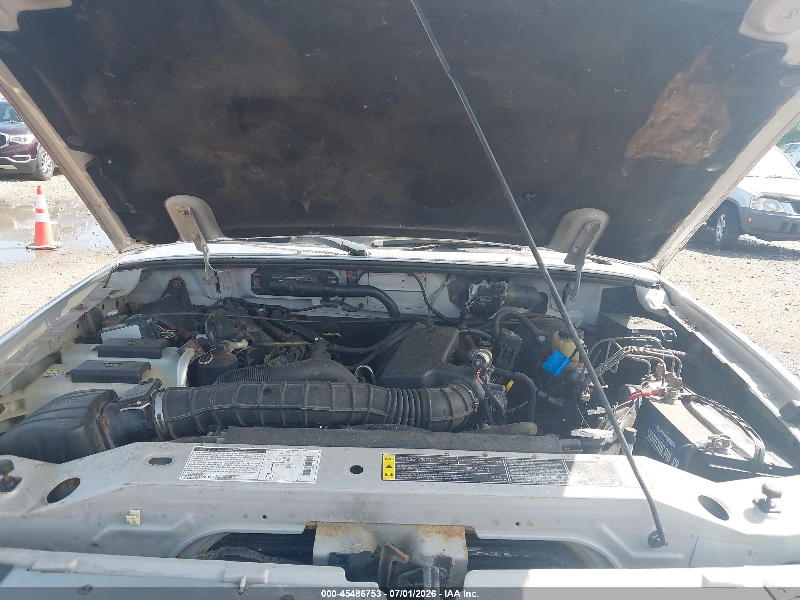 2002 Ford Ranger Edge/tremor/xlt Silver vin: 1FTYR44V62PB45530