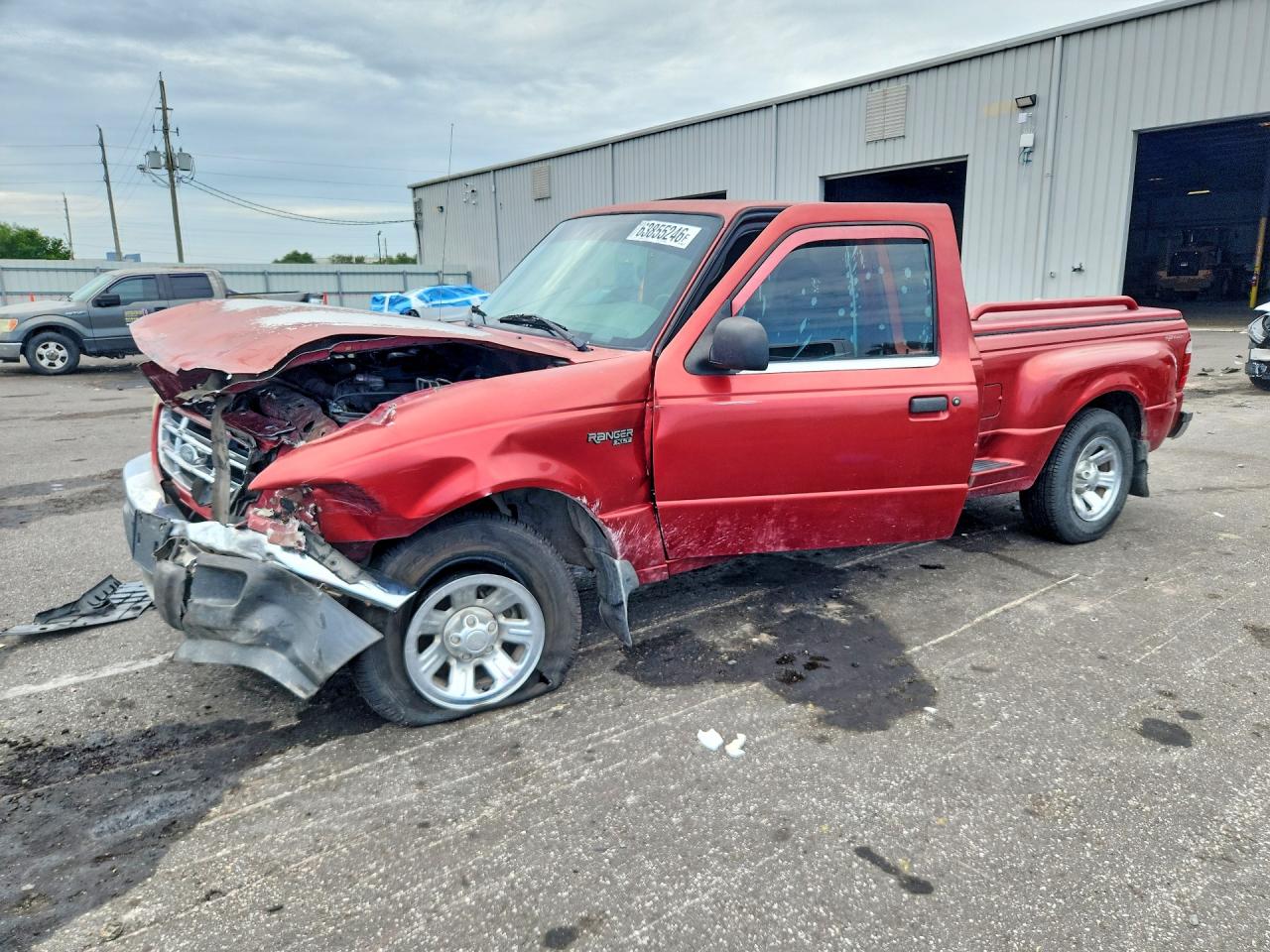 2003 Ford Ranger Super Cab Red vin: 1FTYR44V63PA07357