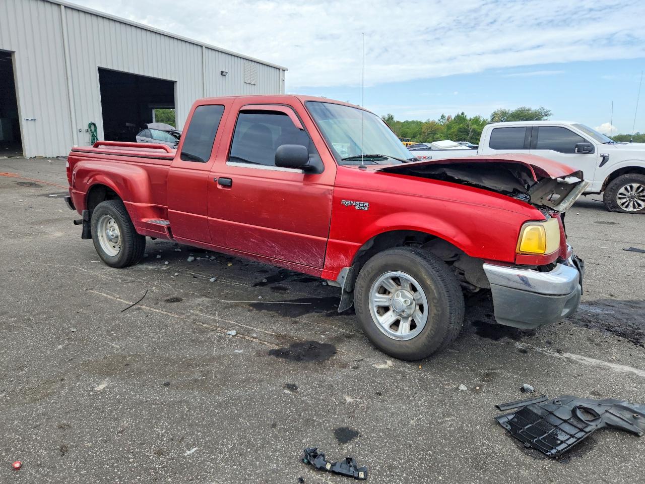 2003 Ford Ranger Super Cab Red vin: 1FTYR44V63PA07357