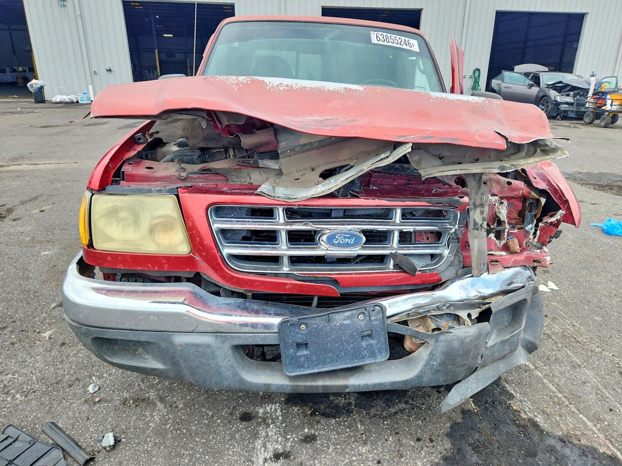 2003 Ford Ranger Super Cab Red vin: 1FTYR44V63PA07357
