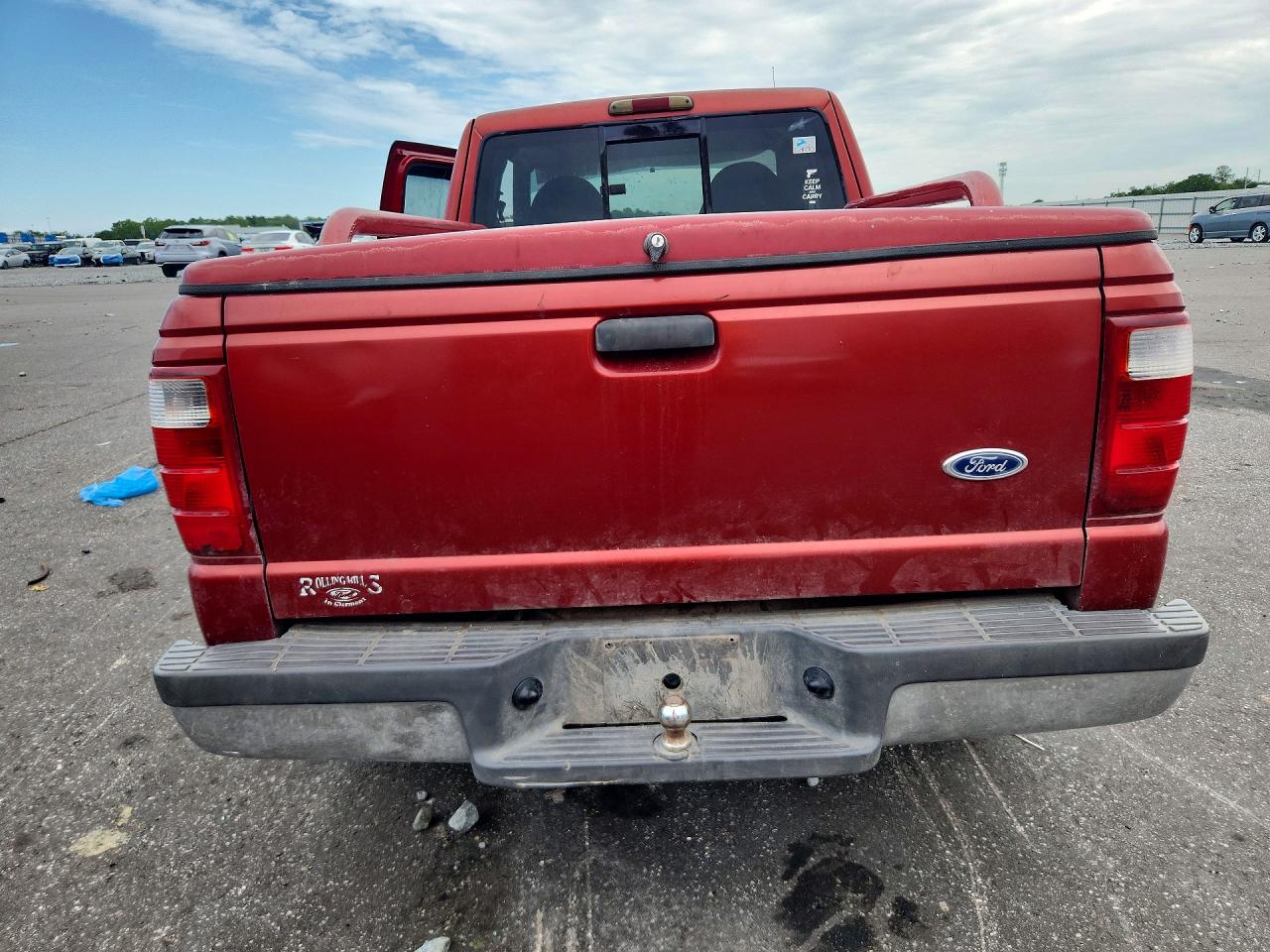 2003 Ford Ranger Super Cab Red vin: 1FTYR44V63PA07357