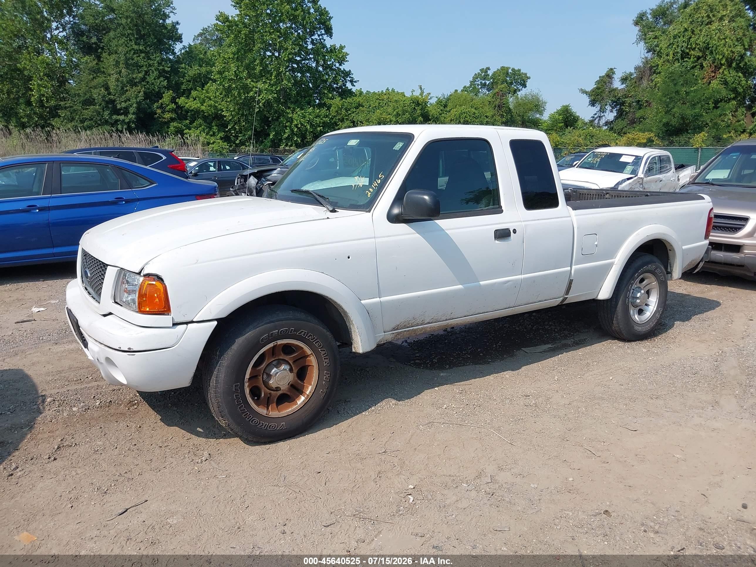 2003 Ford Ranger Edge/tremor/xlt White vin: 1FTYR44V63TA38213