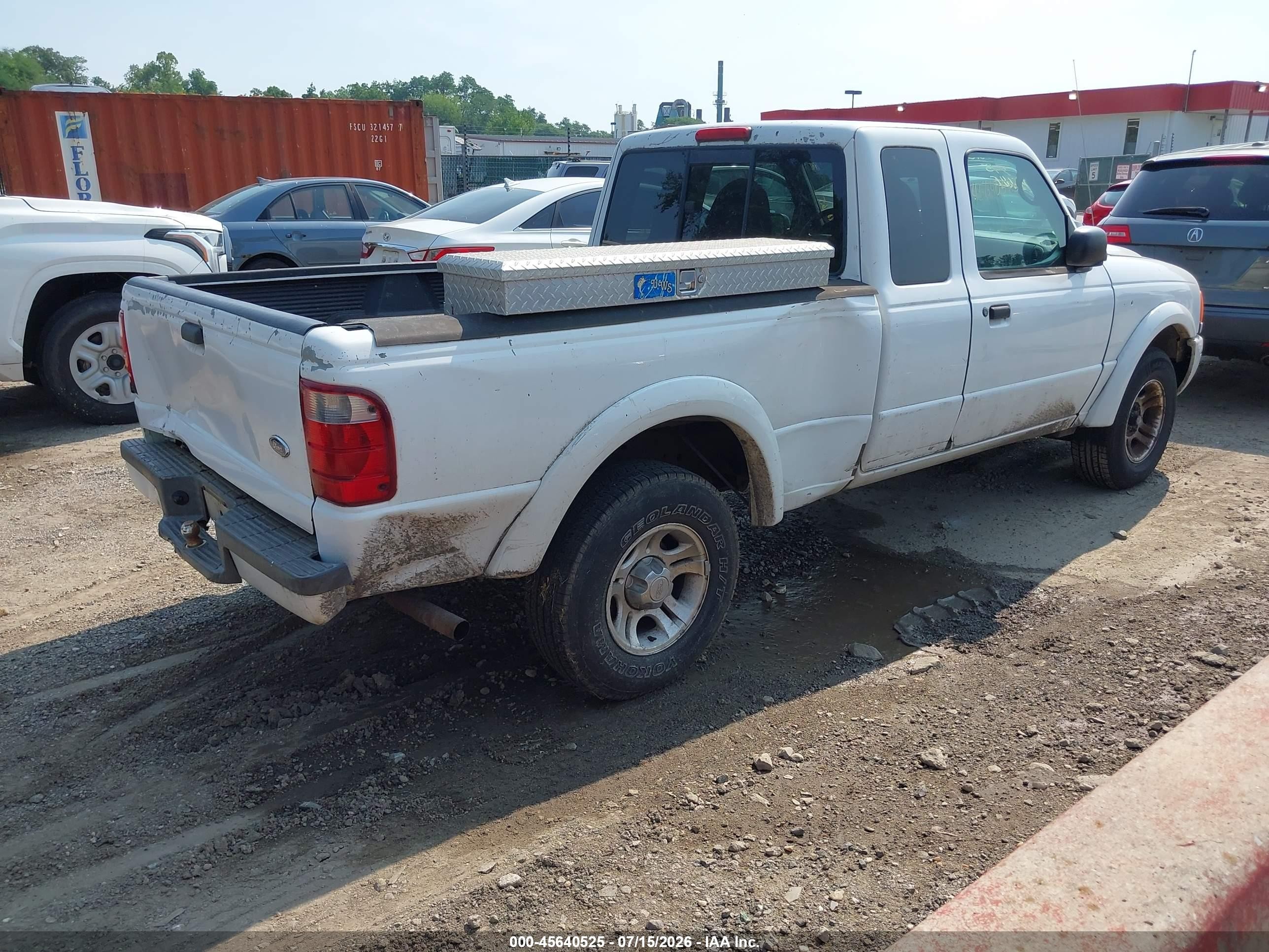 2003 Ford Ranger Edge/tremor/xlt White vin: 1FTYR44V63TA38213