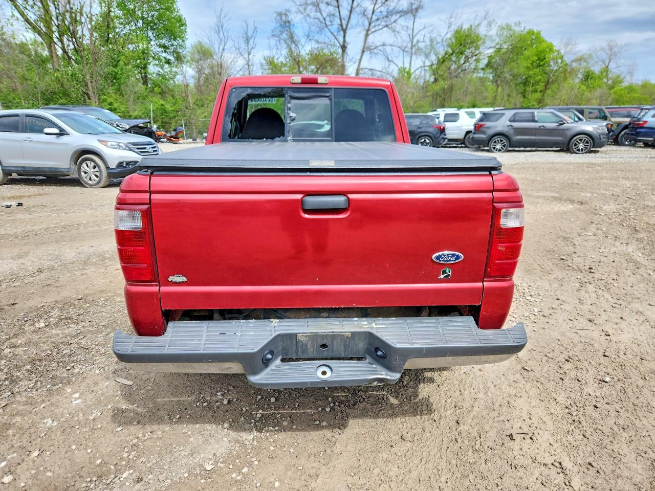 2002 Ford Ranger Super Cab Burgundy vin: 1FTYR44V72PB42555