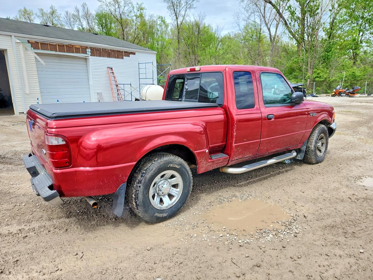 2002 Ford Ranger Super Cab Burgundy vin: 1FTYR44V72PB42555