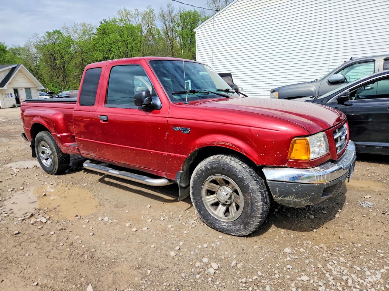 2002 Ford Ranger Super Cab Burgundy vin: 1FTYR44V72PB42555