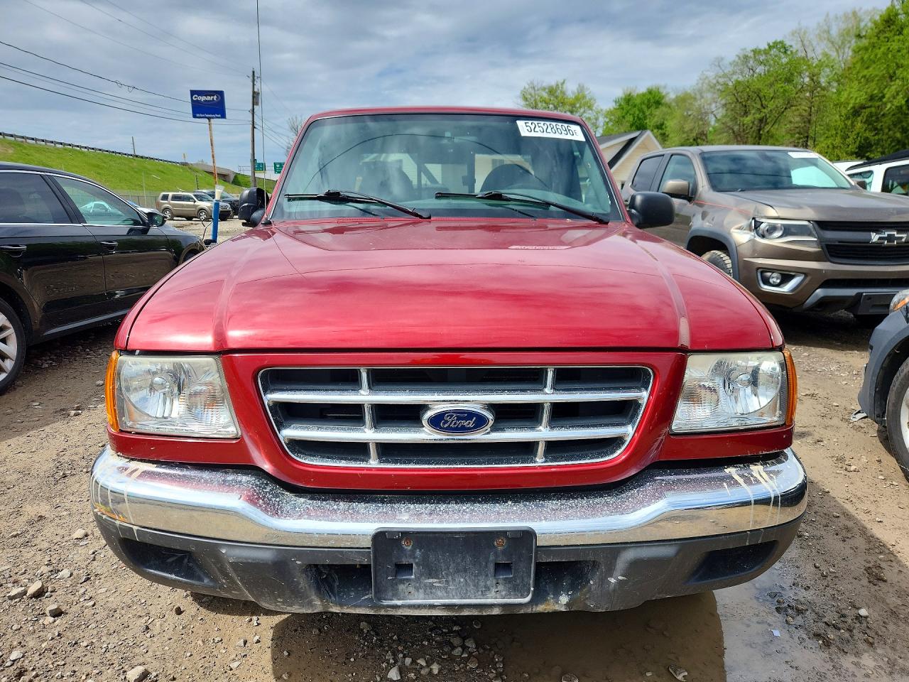 2002 Ford Ranger Super Cab Burgundy vin: 1FTYR44V72PB42555