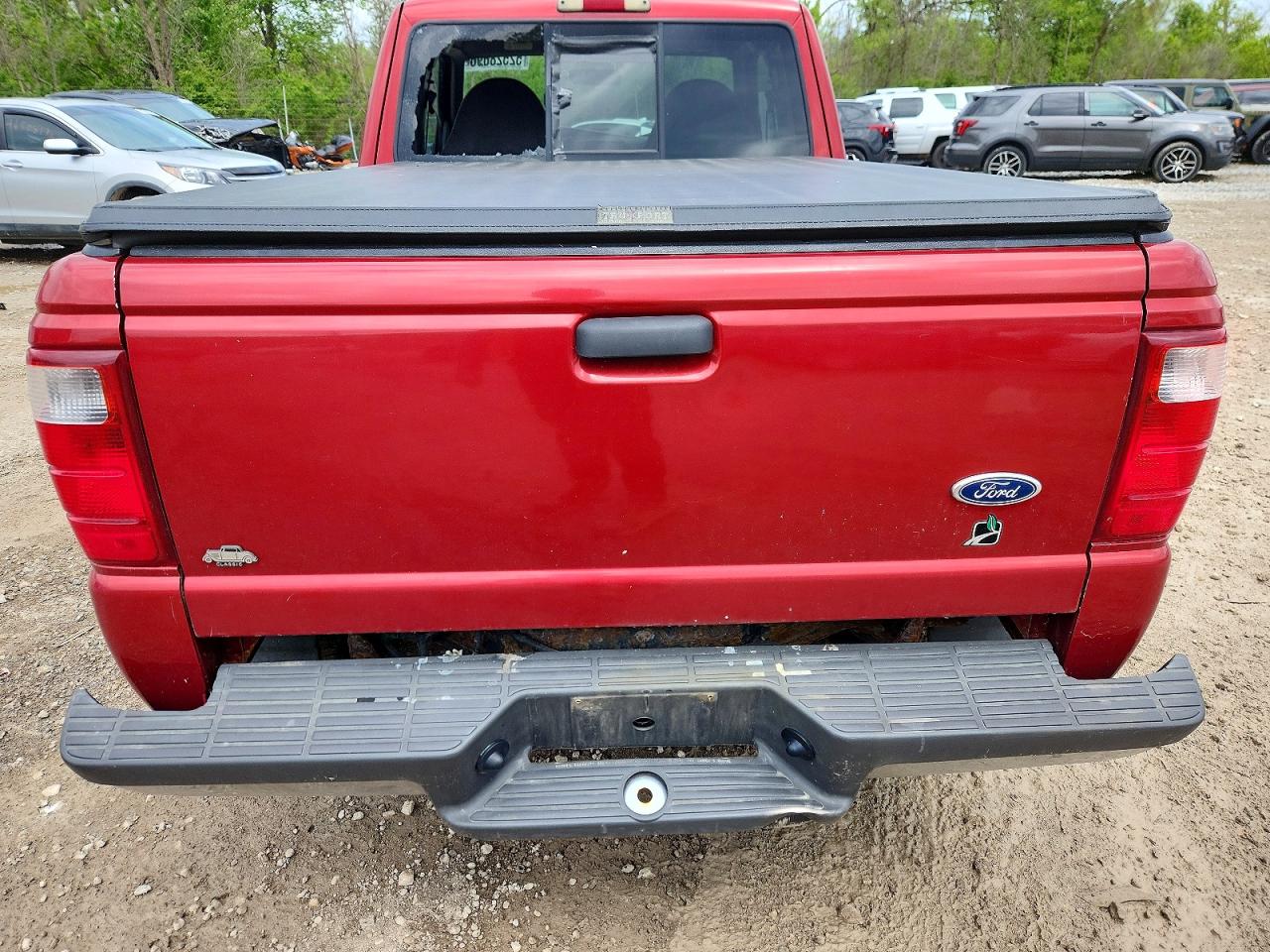 2002 Ford Ranger Super Cab Burgundy vin: 1FTYR44V72PB42555