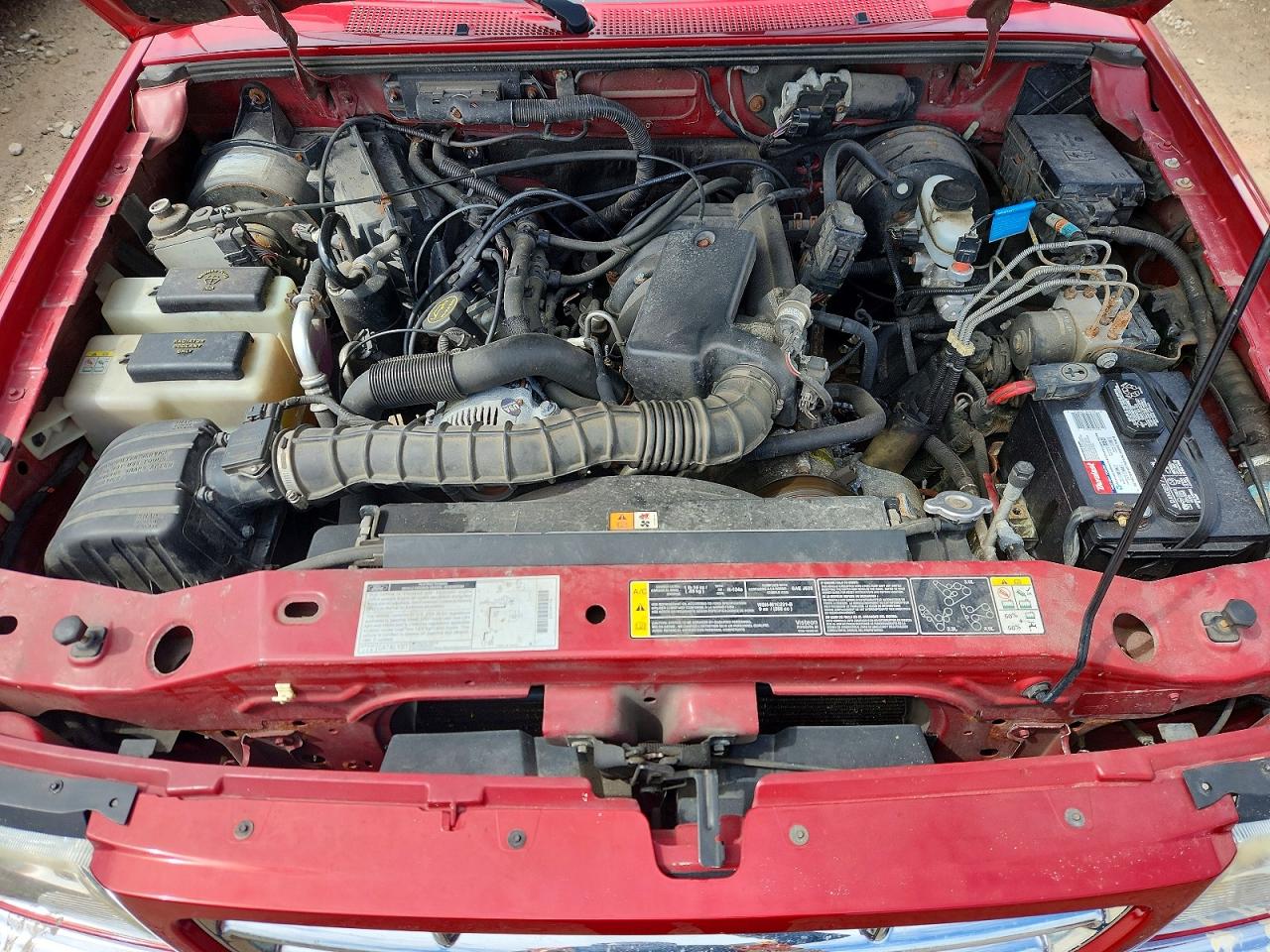 2002 Ford Ranger Super Cab Burgundy vin: 1FTYR44V72PB42555