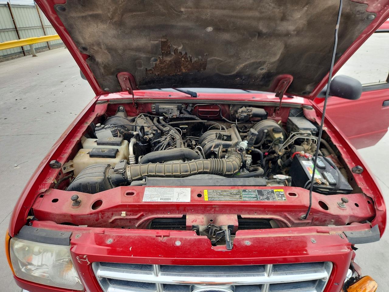 2003 Ford Ranger Super Cab Red vin: 1FTYR44V73PB03577