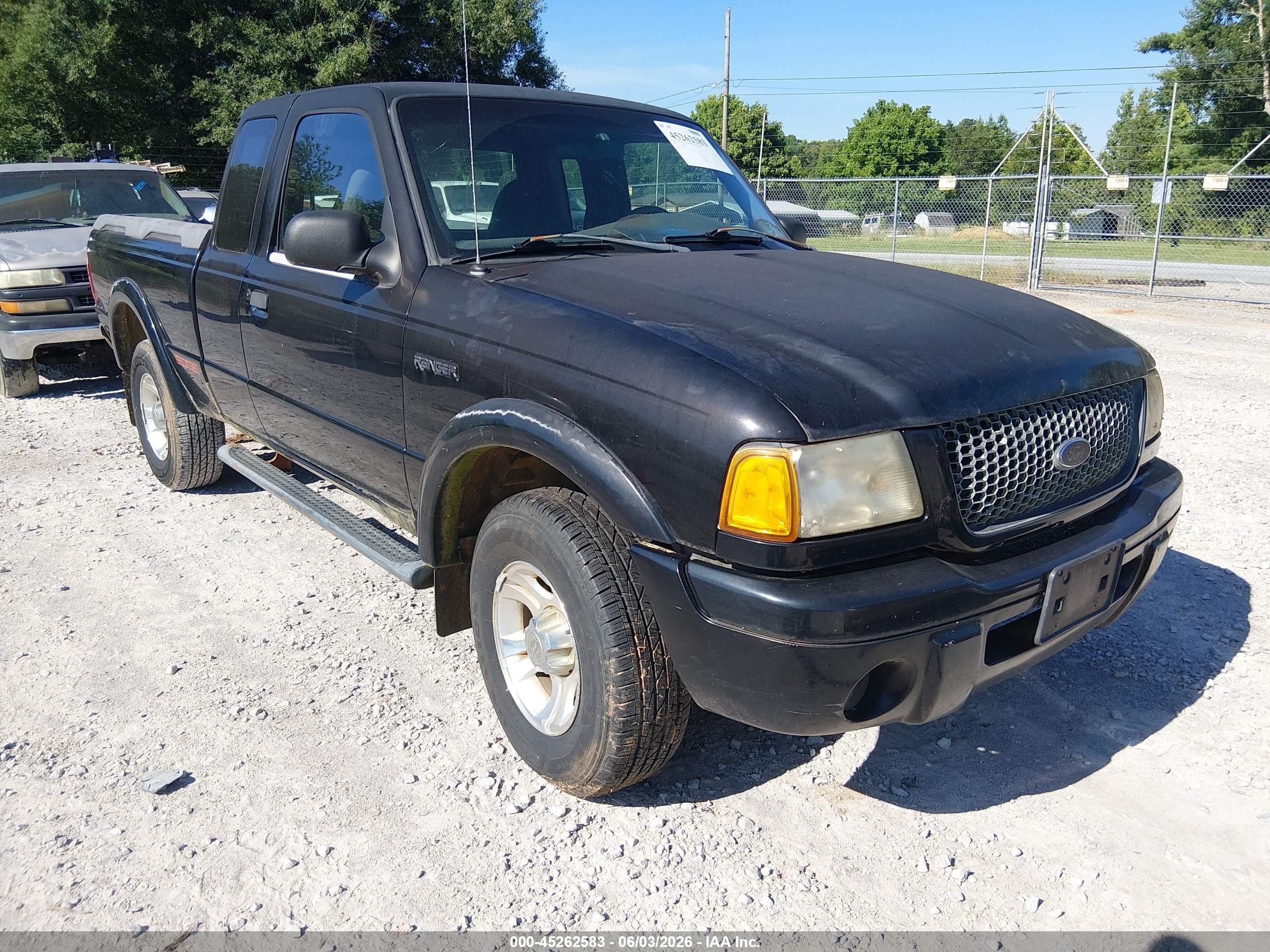 2002 Ford Ranger Edge/tremor/xlt Black vin: 1FTYR44V82PB30933