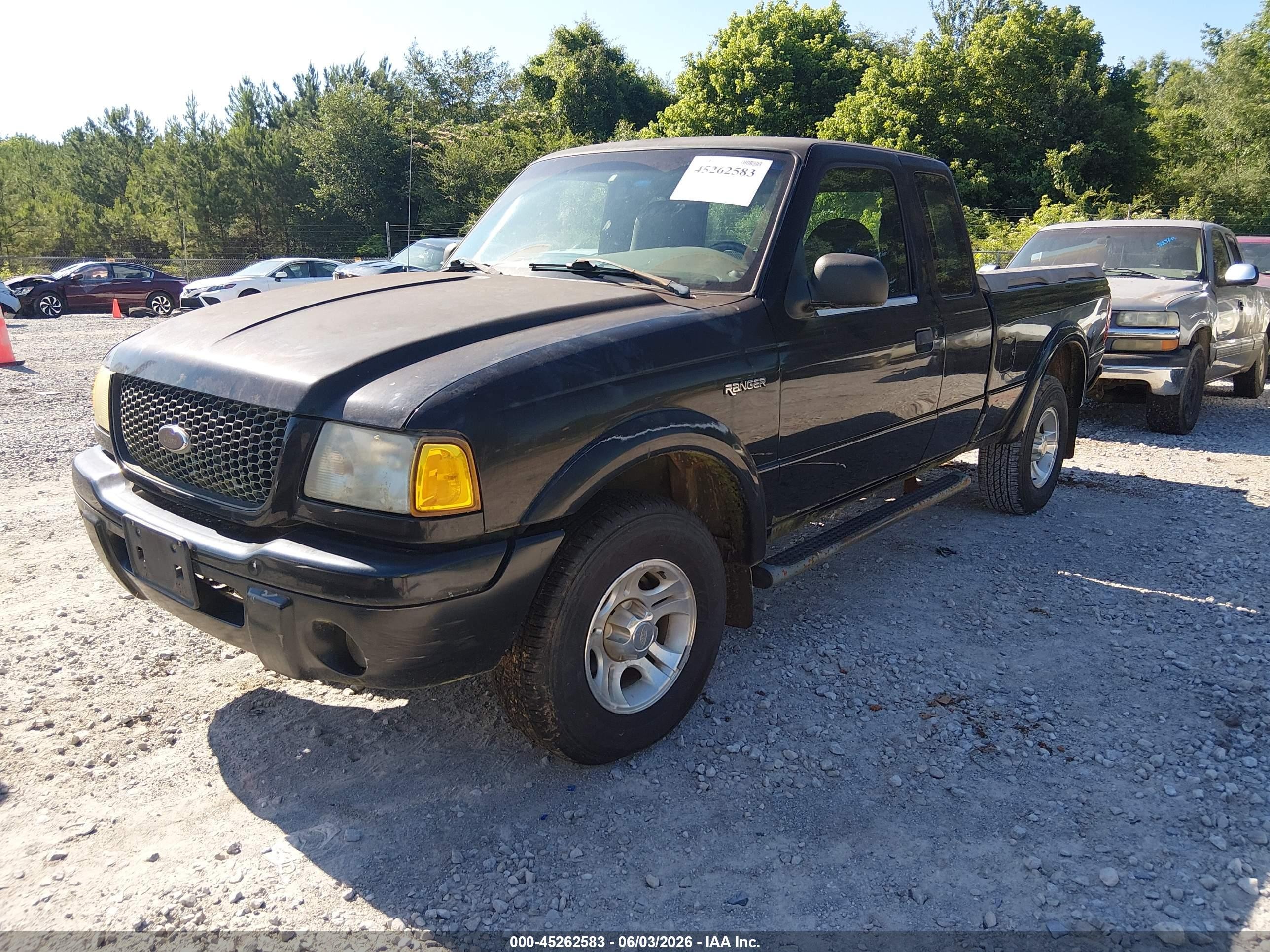 2002 Ford Ranger Edge/tremor/xlt Black vin: 1FTYR44V82PB30933