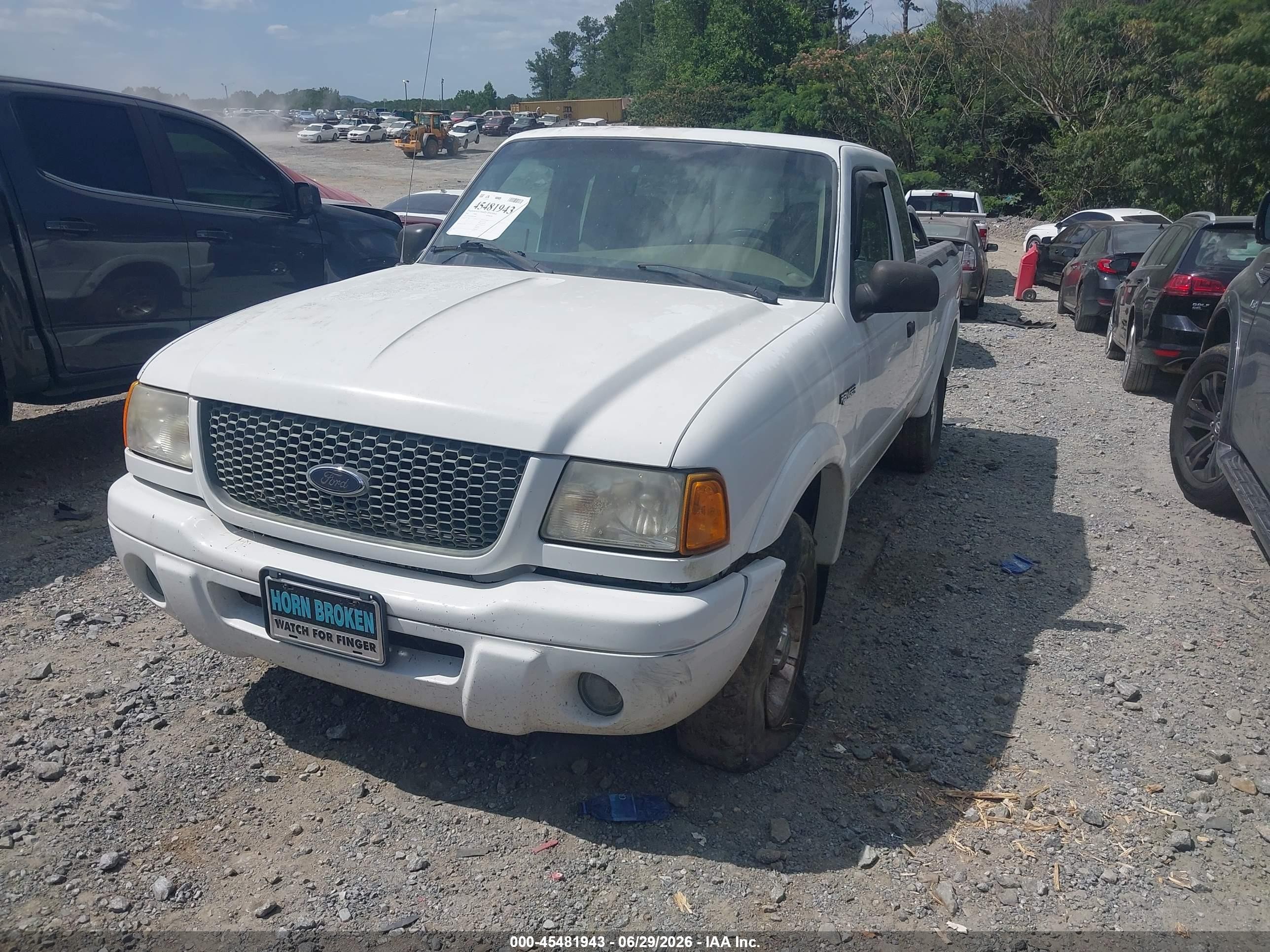 2002 Ford Ranger Edge/tremor/xlt Белый vin: 1FTYR44V82PB57808