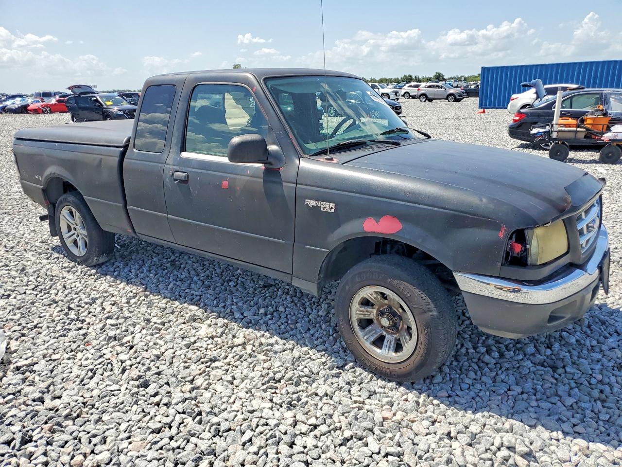 2003 Ford Ranger Super Cab Black vin: 1FTYR44V93TA25911