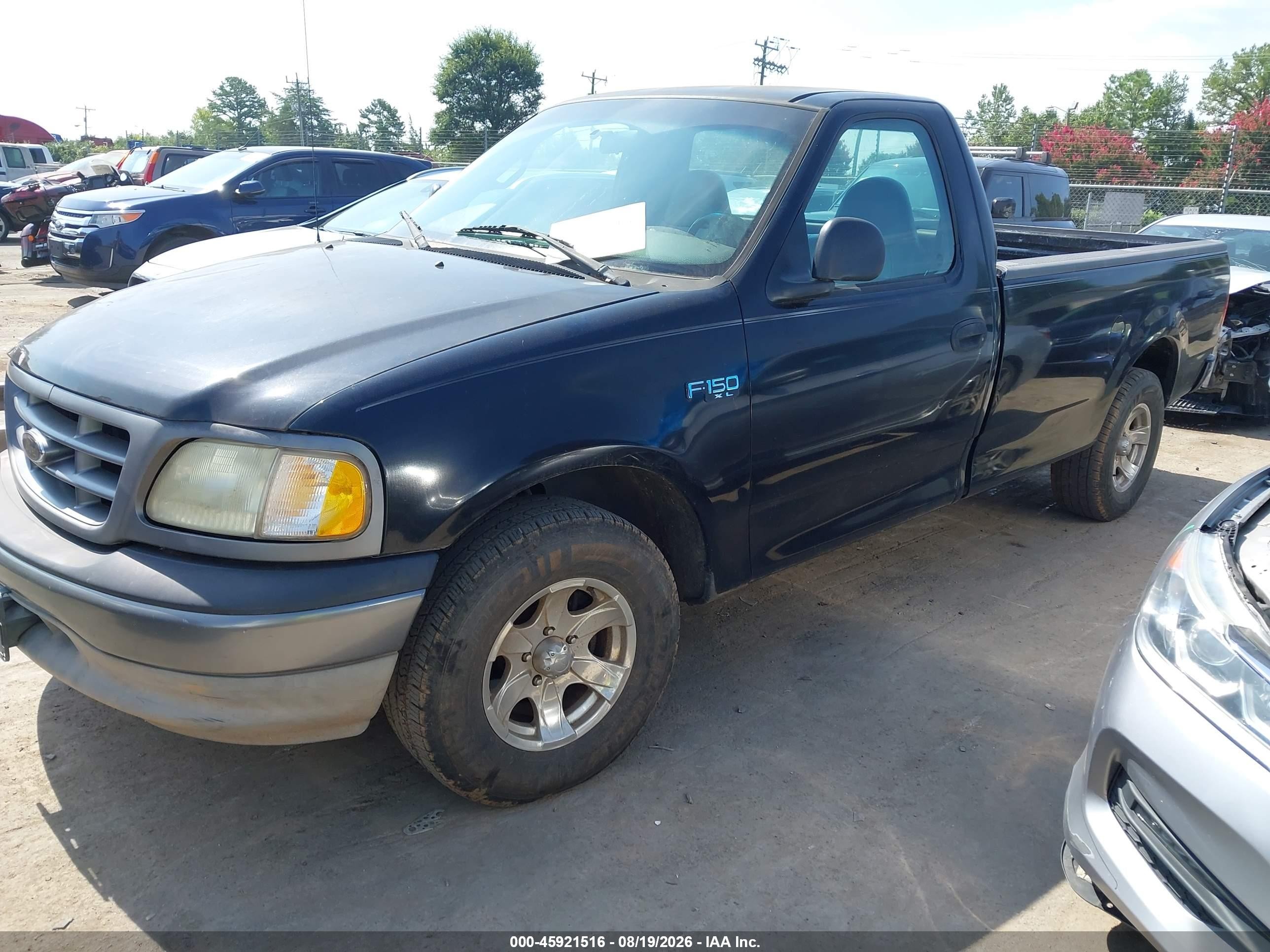 2001 Ford F-150 Xl/xlt Black vin: 1FTZF17201NB96769