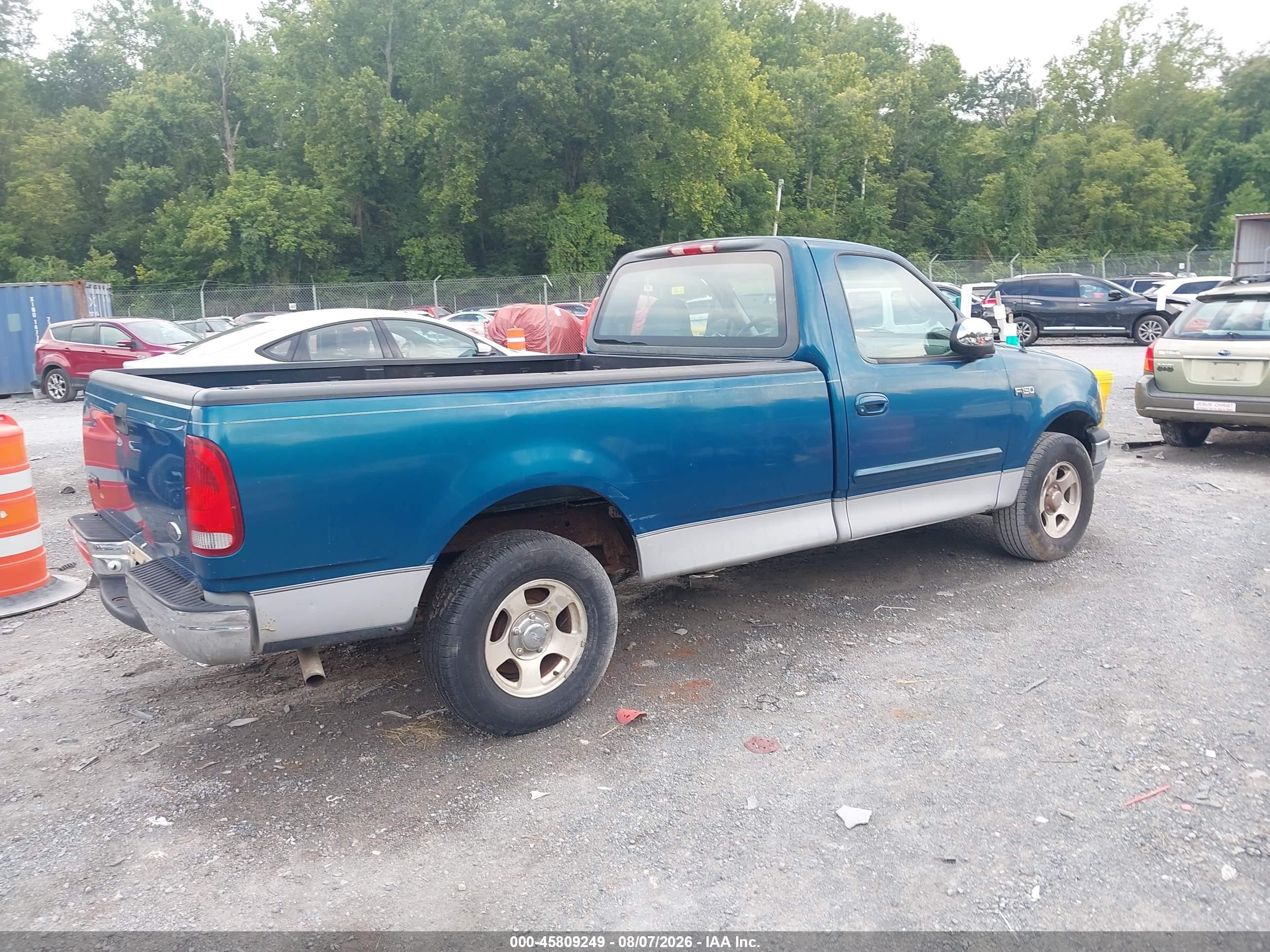 2000 Ford F-150 Work Series/xl/xlt Зеленый vin: 1FTZF1722YNB32162