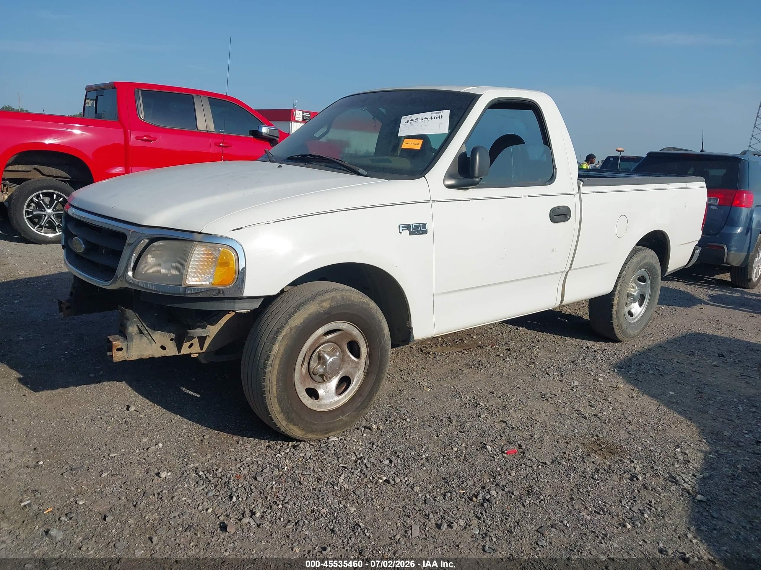 2000 Ford F-150 Work Series/xl/xlt White vin: 1FTZF1722YNB72905