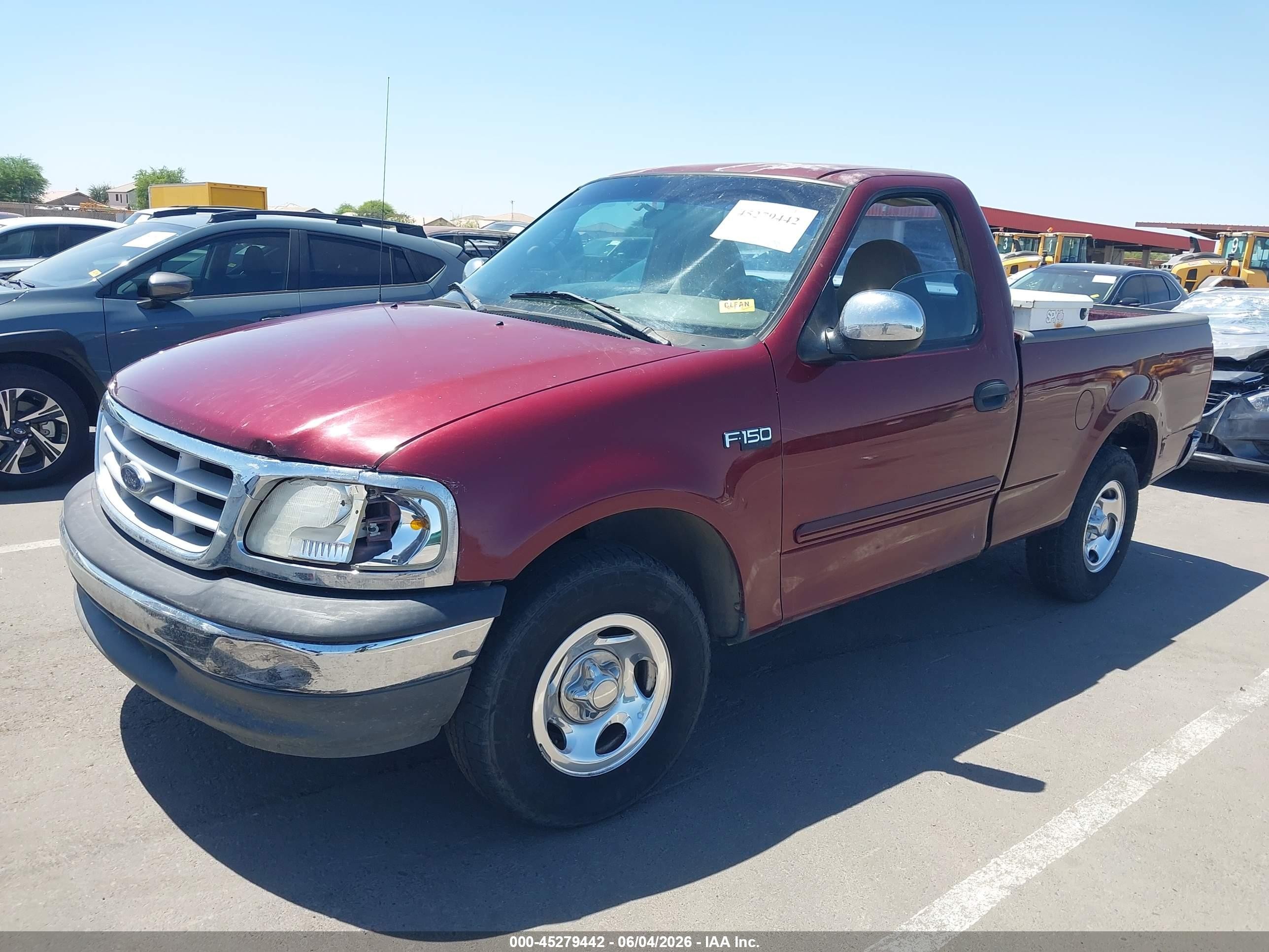 1999 Ford F-150 Work Series/xl/xlt Red vin: 1FTZF1723XKB92628