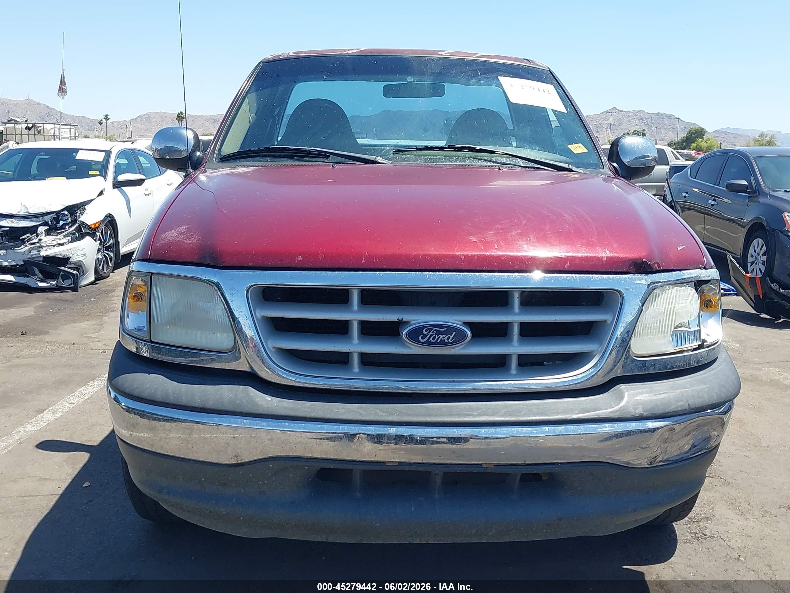 1999 Ford F-150 Work Series/xl/xlt Red vin: 1FTZF1723XKB92628