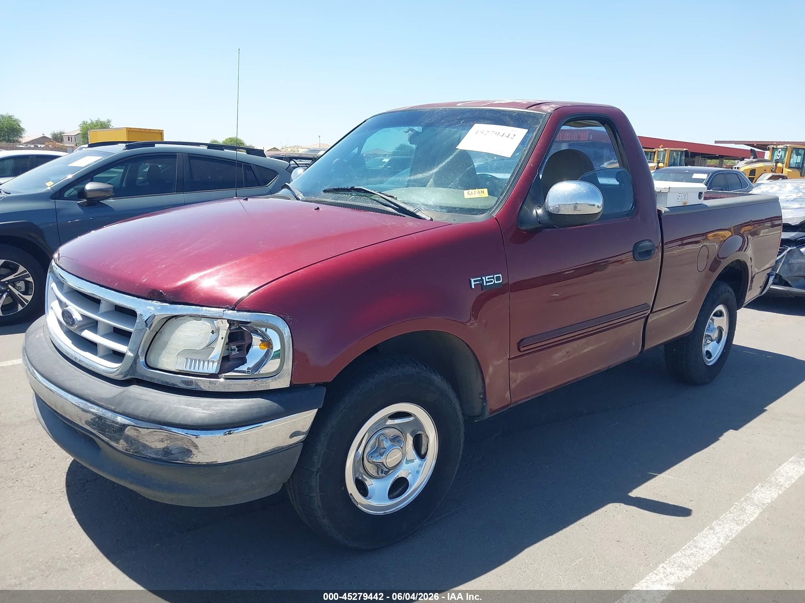 1999 Ford F-150 Work Series/xl/xlt Red vin: 1FTZF1723XKB92628