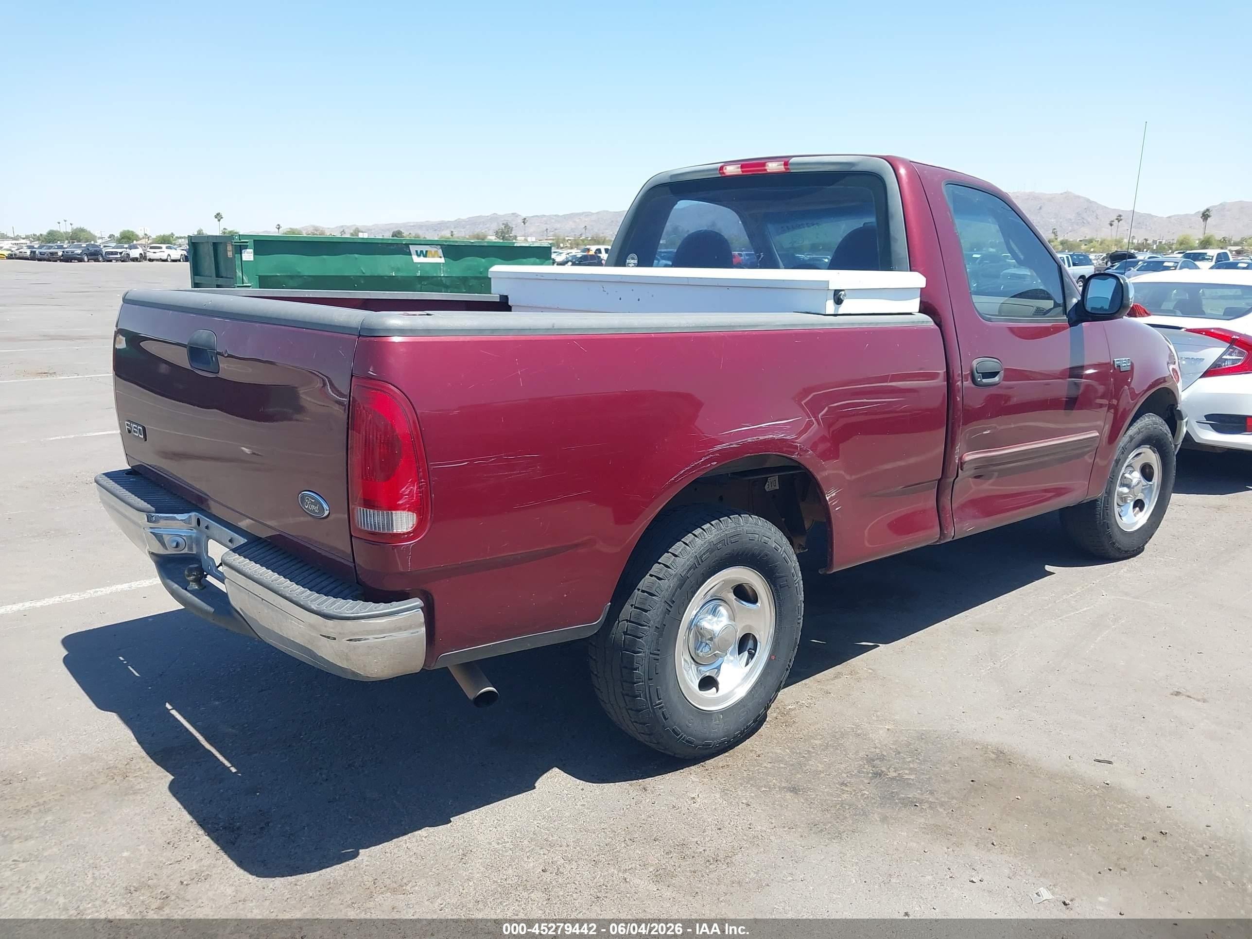 1999 Ford F-150 Work Series/xl/xlt Red vin: 1FTZF1723XKB92628
