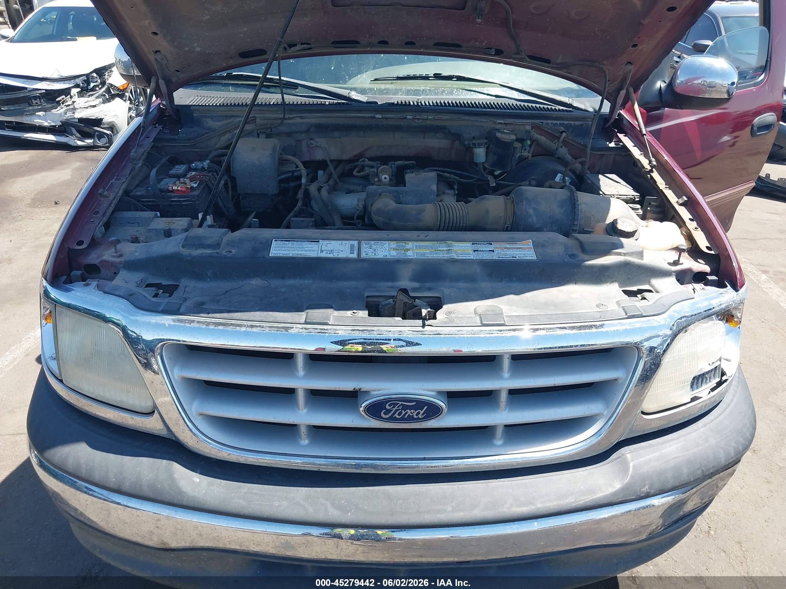 1999 Ford F-150 Work Series/xl/xlt Red vin: 1FTZF1723XKB92628