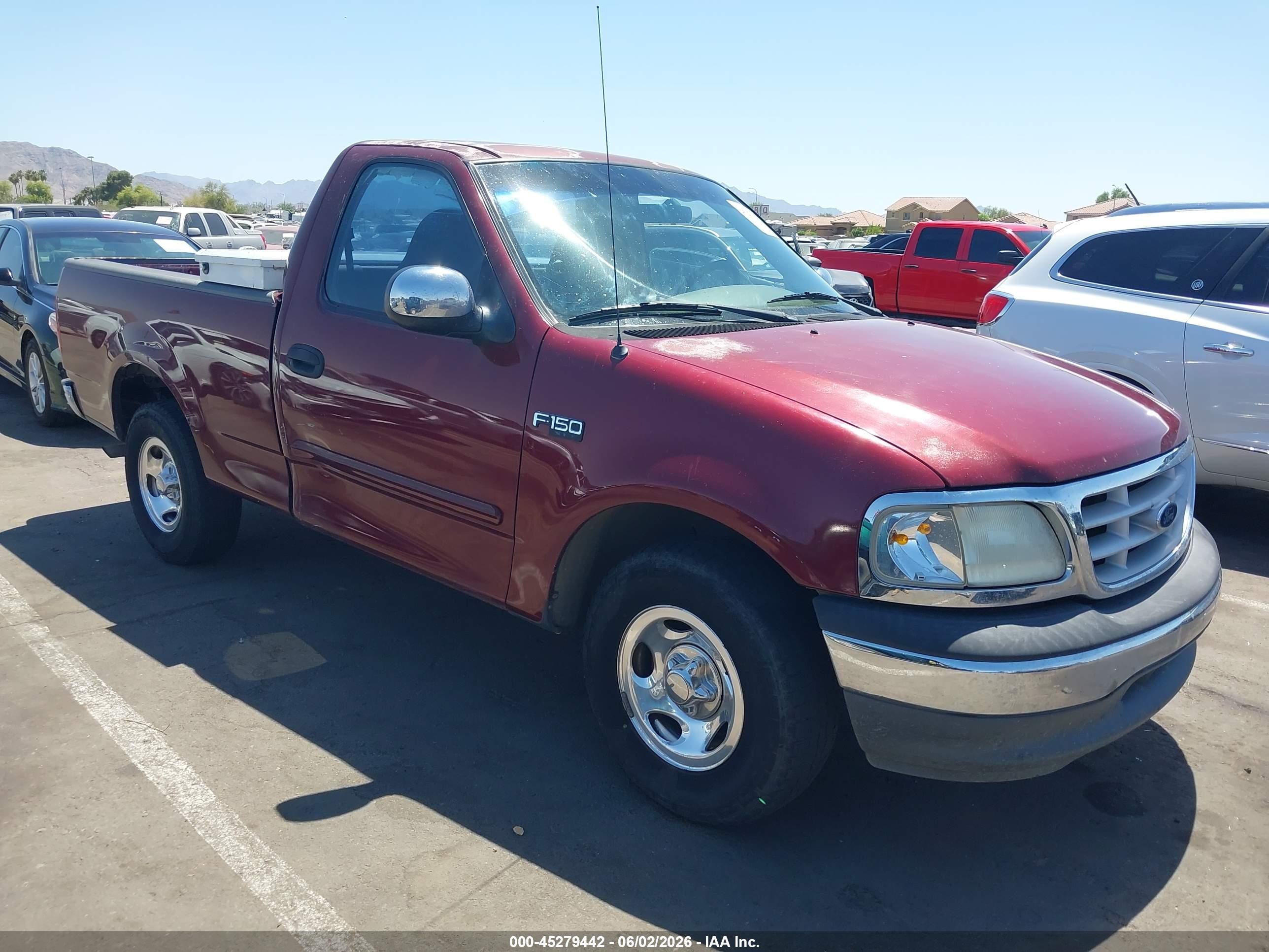1999 Ford F-150 Work Series/xl/xlt Red vin: 1FTZF1723XKB92628