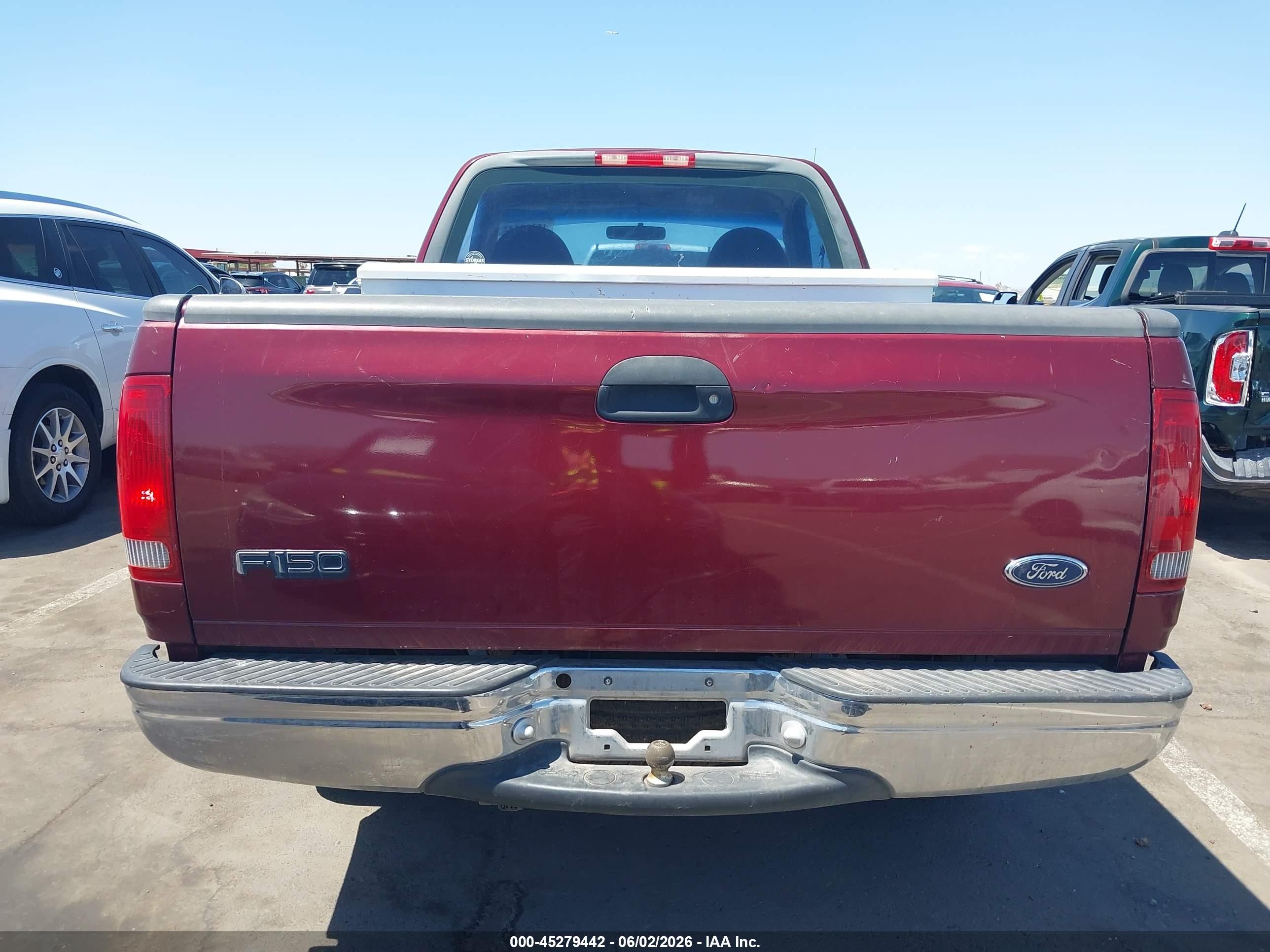 1999 Ford F-150 Work Series/xl/xlt Red vin: 1FTZF1723XKB92628