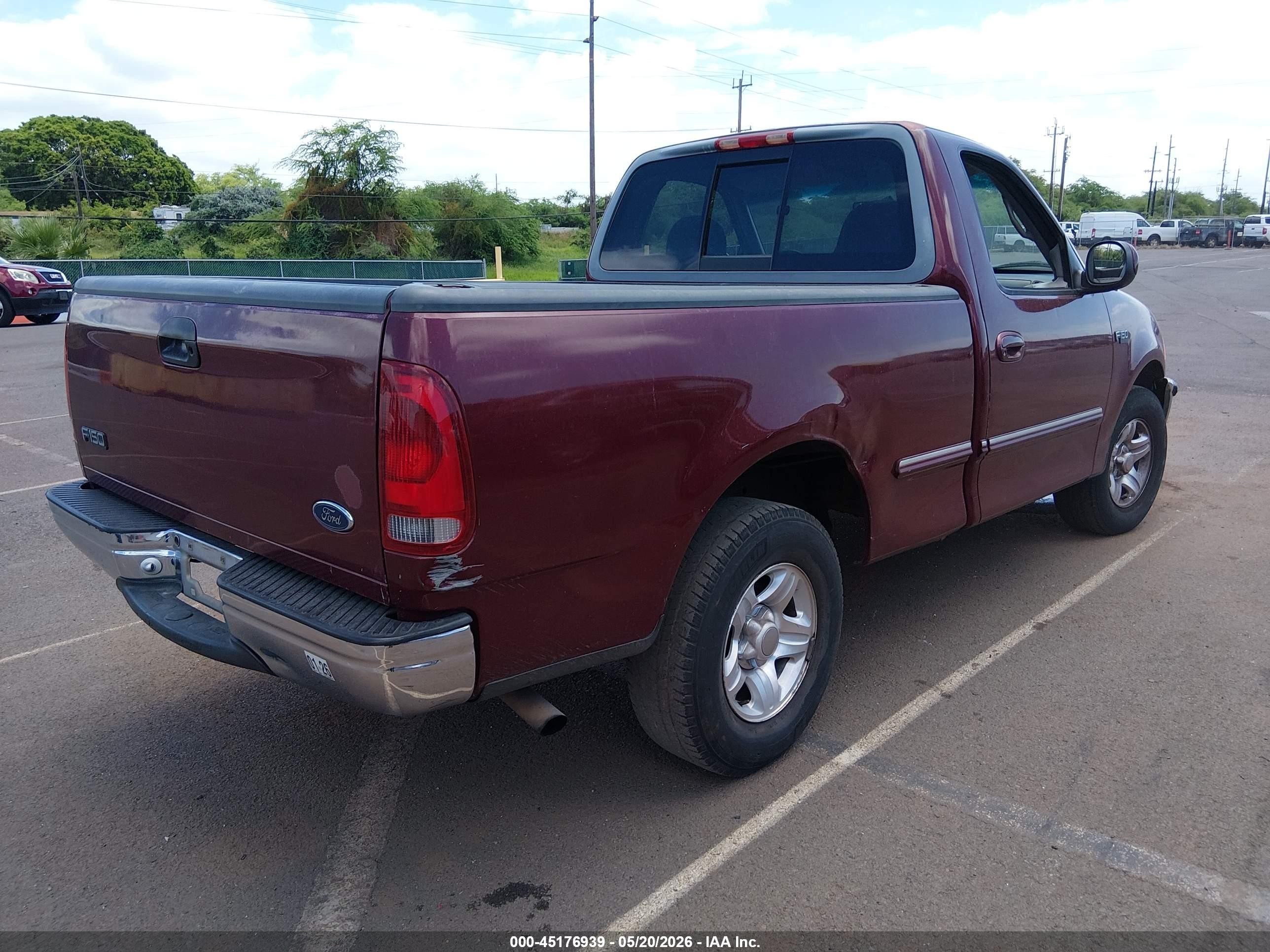 1998 Ford F-150 Standard/xl/xlt Maroon vin: 1FTZF1724WKB61418