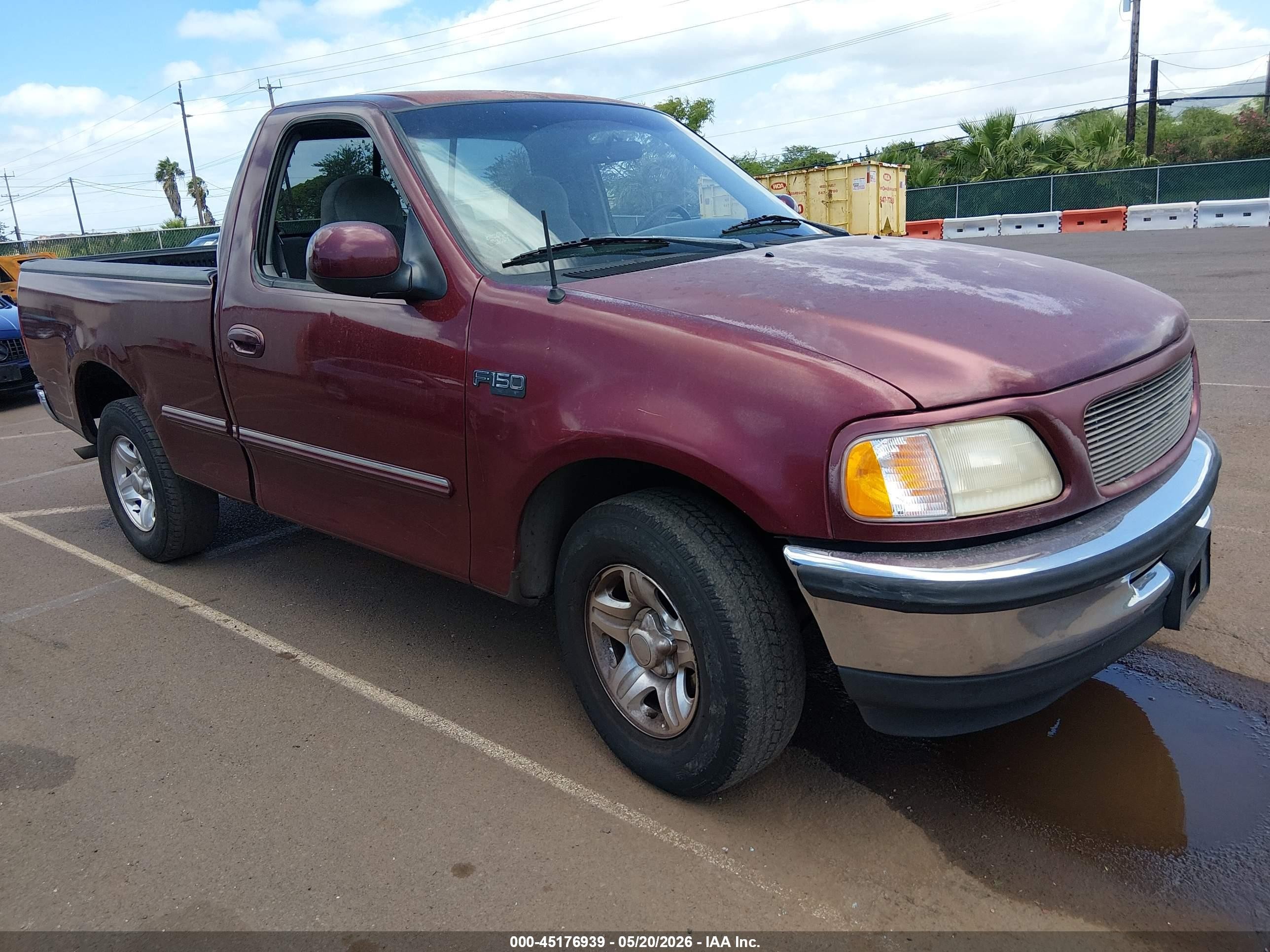 1998 Ford F-150 Standard/xl/xlt Maroon vin: 1FTZF1724WKB61418