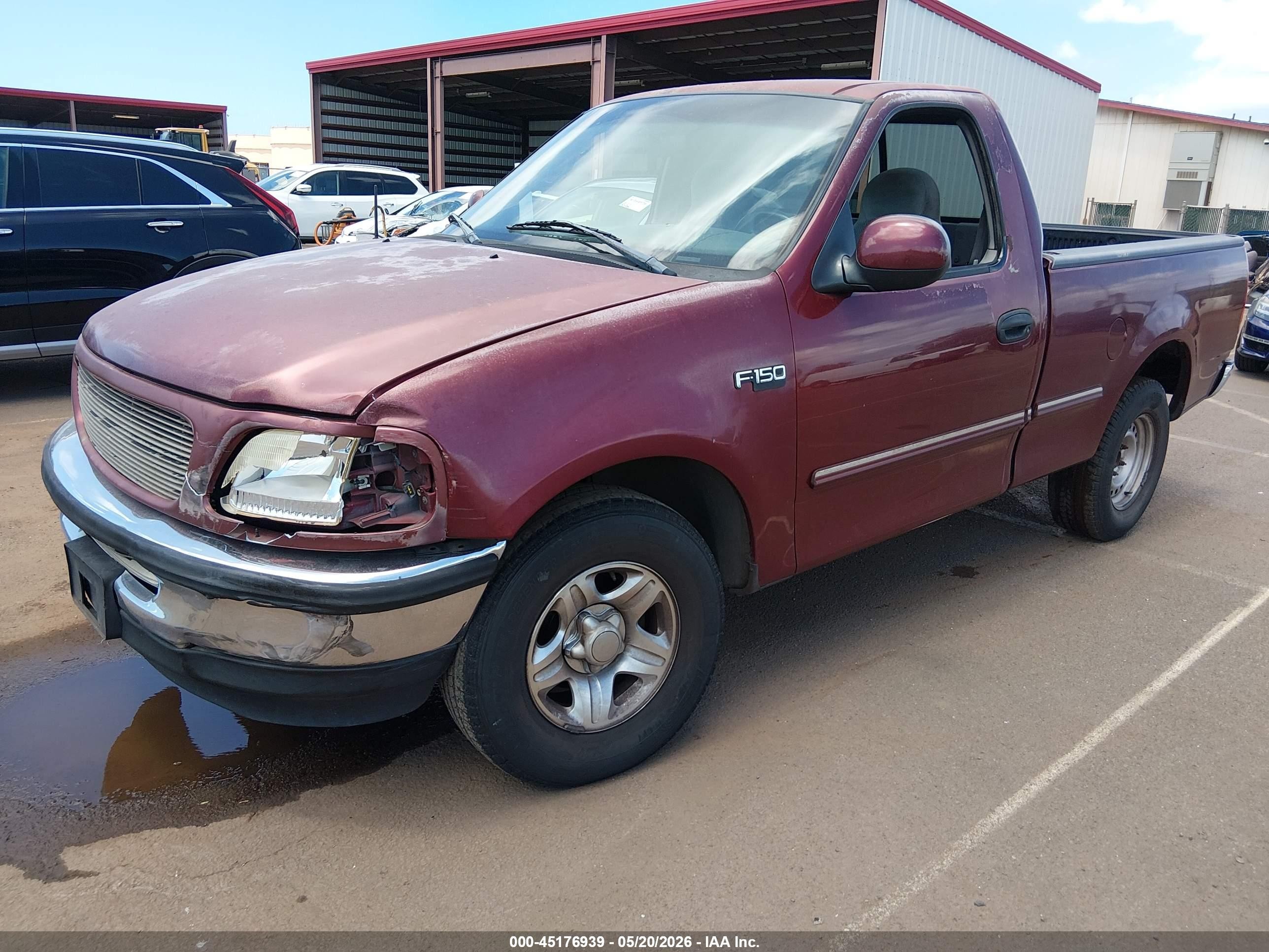 1998 Ford F-150 Standard/xl/xlt Maroon vin: 1FTZF1724WKB61418
