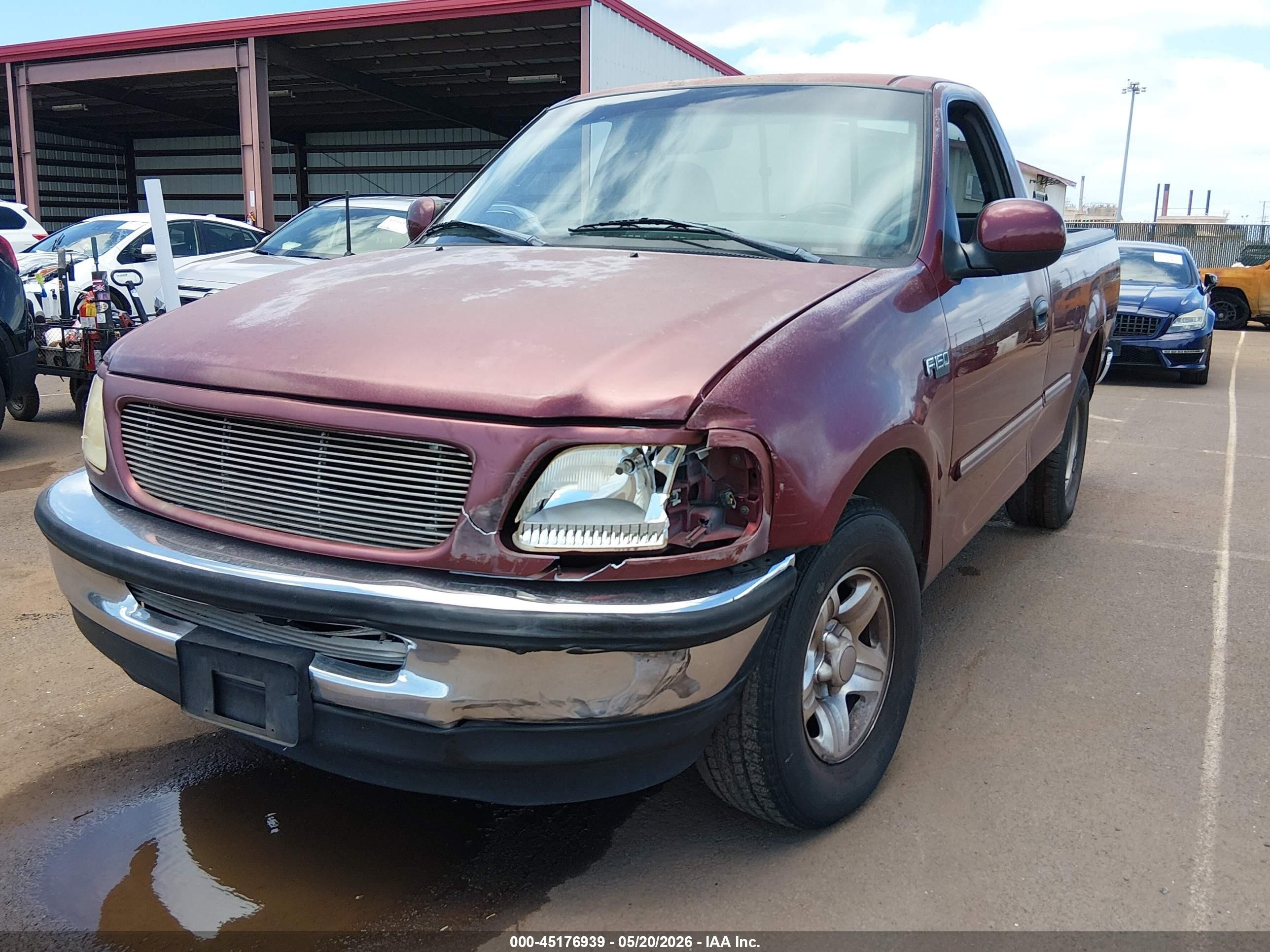 1998 Ford F-150 Standard/xl/xlt Maroon vin: 1FTZF1724WKB61418